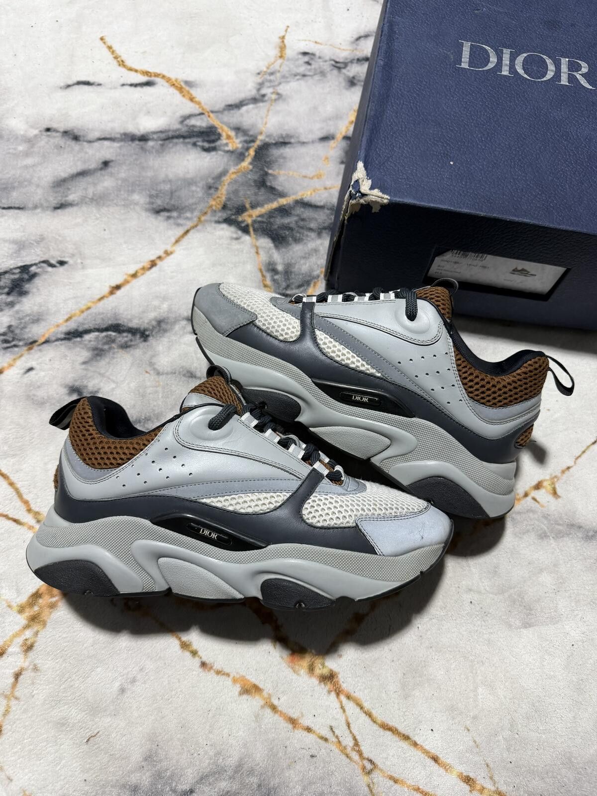 Dior Dior B22 Brown Grey Black - Sz9US Size US 9 / EU 42 - 3 Thumbnail