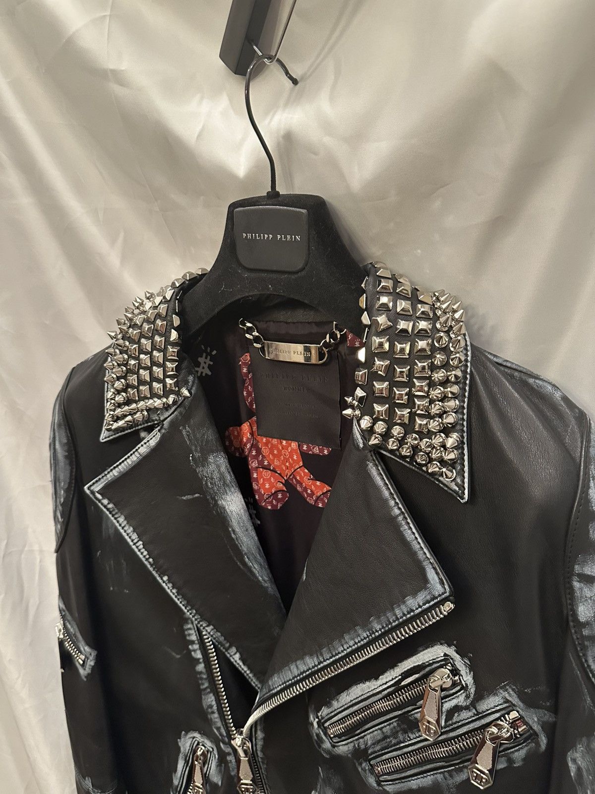 Philipp Plein Phillipp Plein Teddy Bear Leather Jacket Size US XL / EU 56 / 4 - 2 Thumbnail