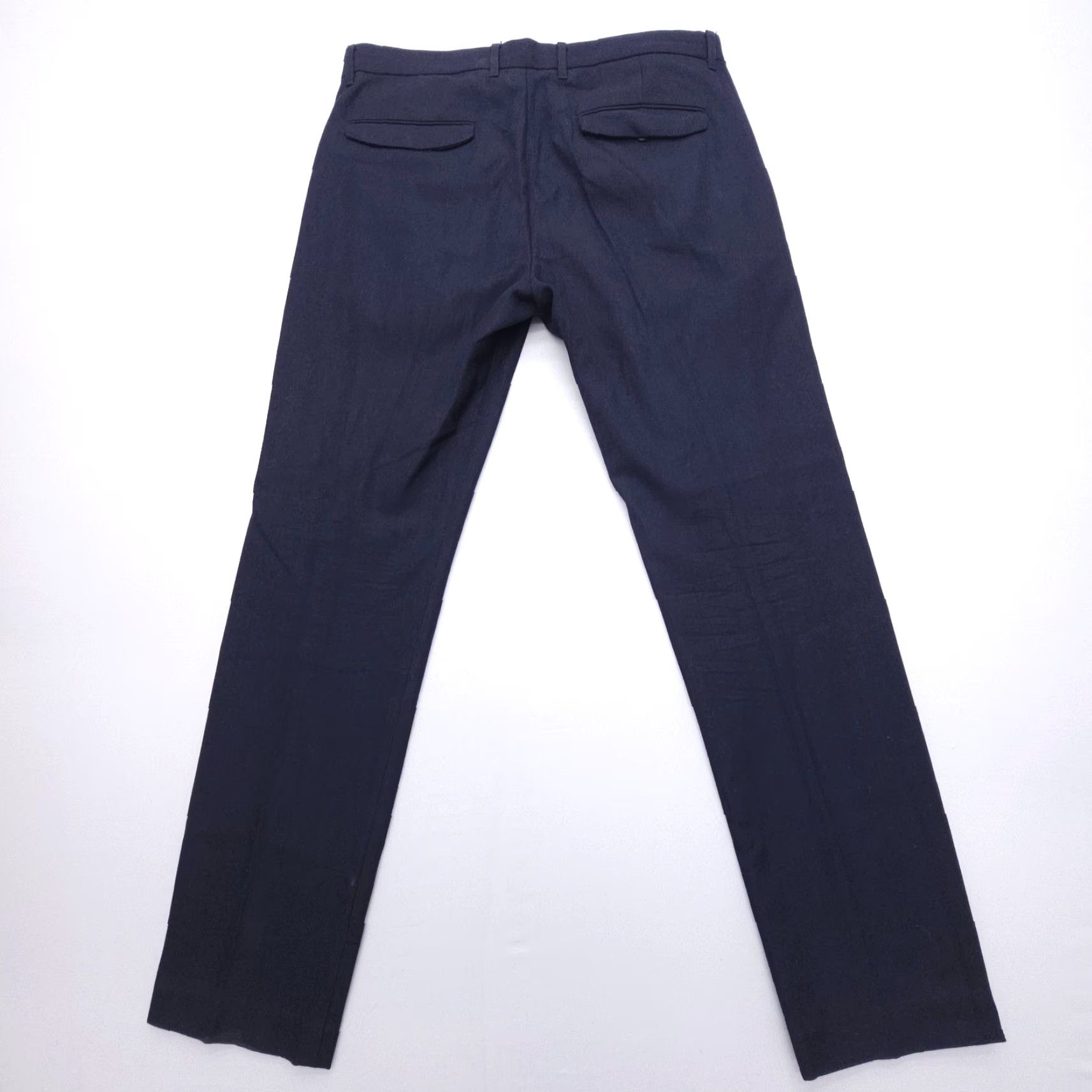 Theory Theory Dress Pants Mens 36x32 Slim Straight Flat Front Blue Wool Cotton Business Casual Size US 36 / EU 52 - 2 Thumbnail