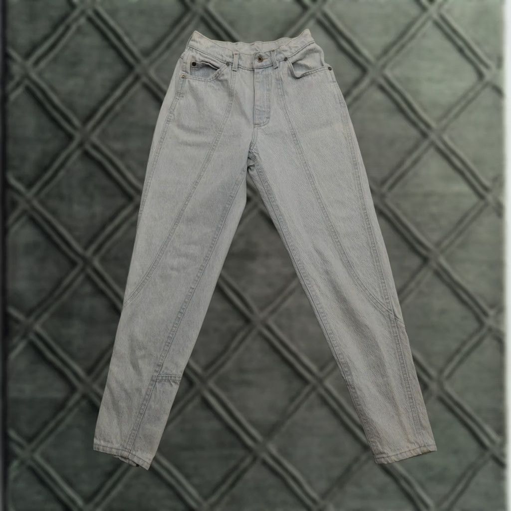 Lee Vtg Lee Jeans Pants Denim Acid Wash Tapered Womens Juniors 7 (7X28) *SEE PICS Size 28" / US 6 / IT 42 - 1 Thumbnail