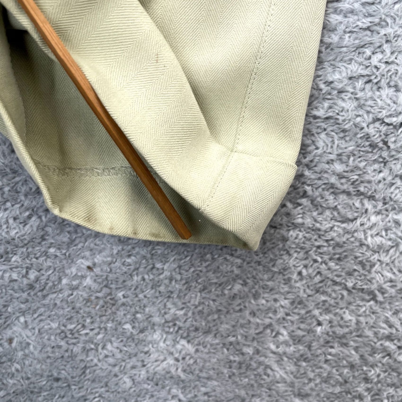Tommy Bahama Tommy Bahama Pants Womens 8 Beige Silk Chino Straight Leg Hem Cuffed Pleated Front Zipper Button Size 30" / US 8 / IT 44 - 5 Thumbnail
