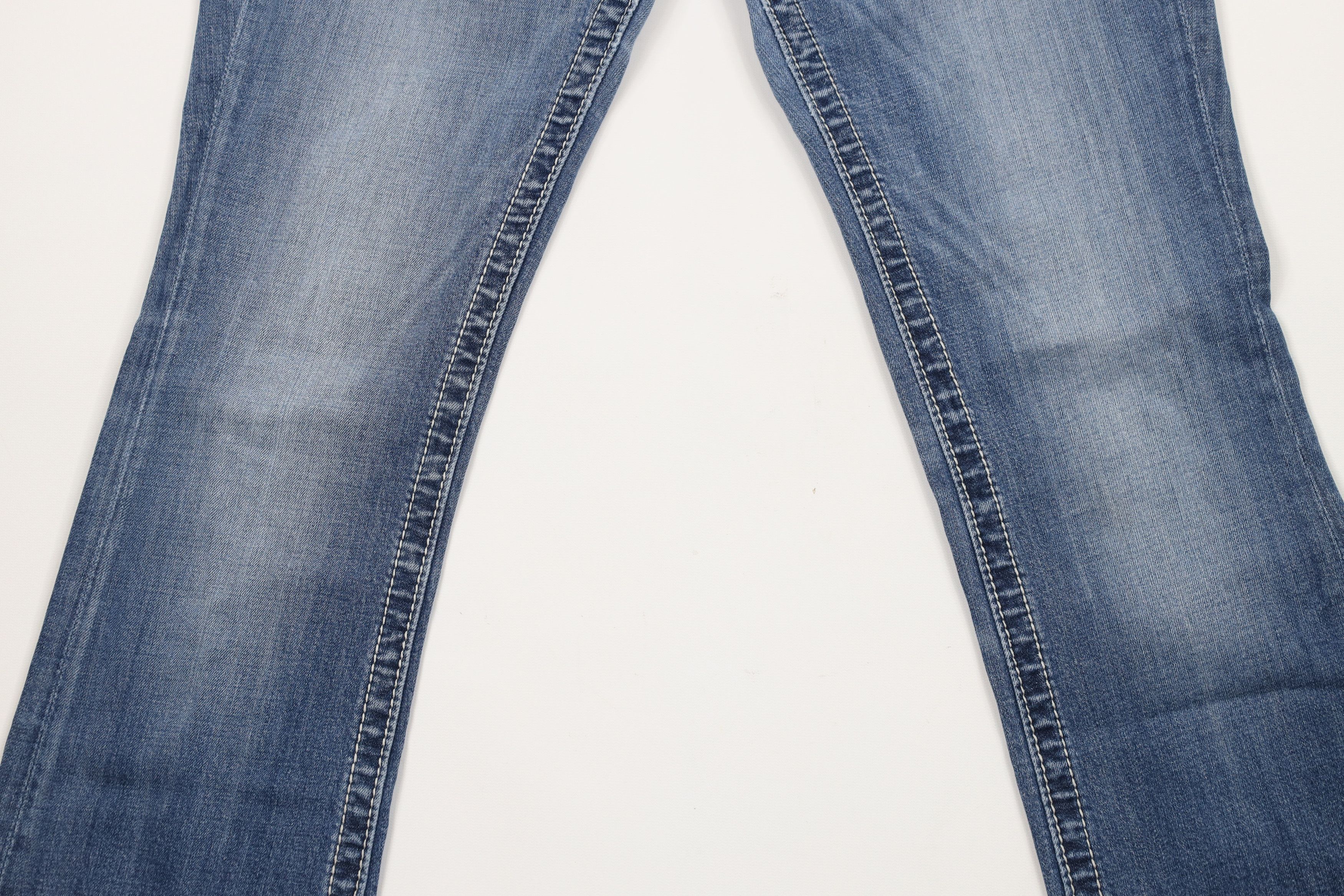 Miss Me × Vintage Miss Me Stitch Sequin Wide Leg Boot Cut Denim Jeans Blue Size 29" - 3 Thumbnail
