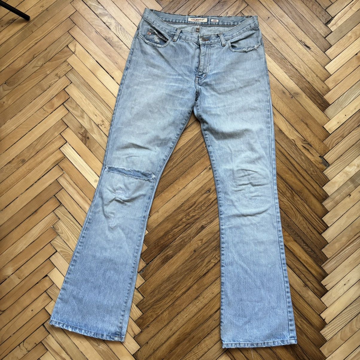 Le Grande Bleu (L.G.B.) × Miss Sixty Vintage Y2K Distressed Miss Sixty Flared Jeans Size 30" / US 8 / IT 44 - 1 Thumbnail