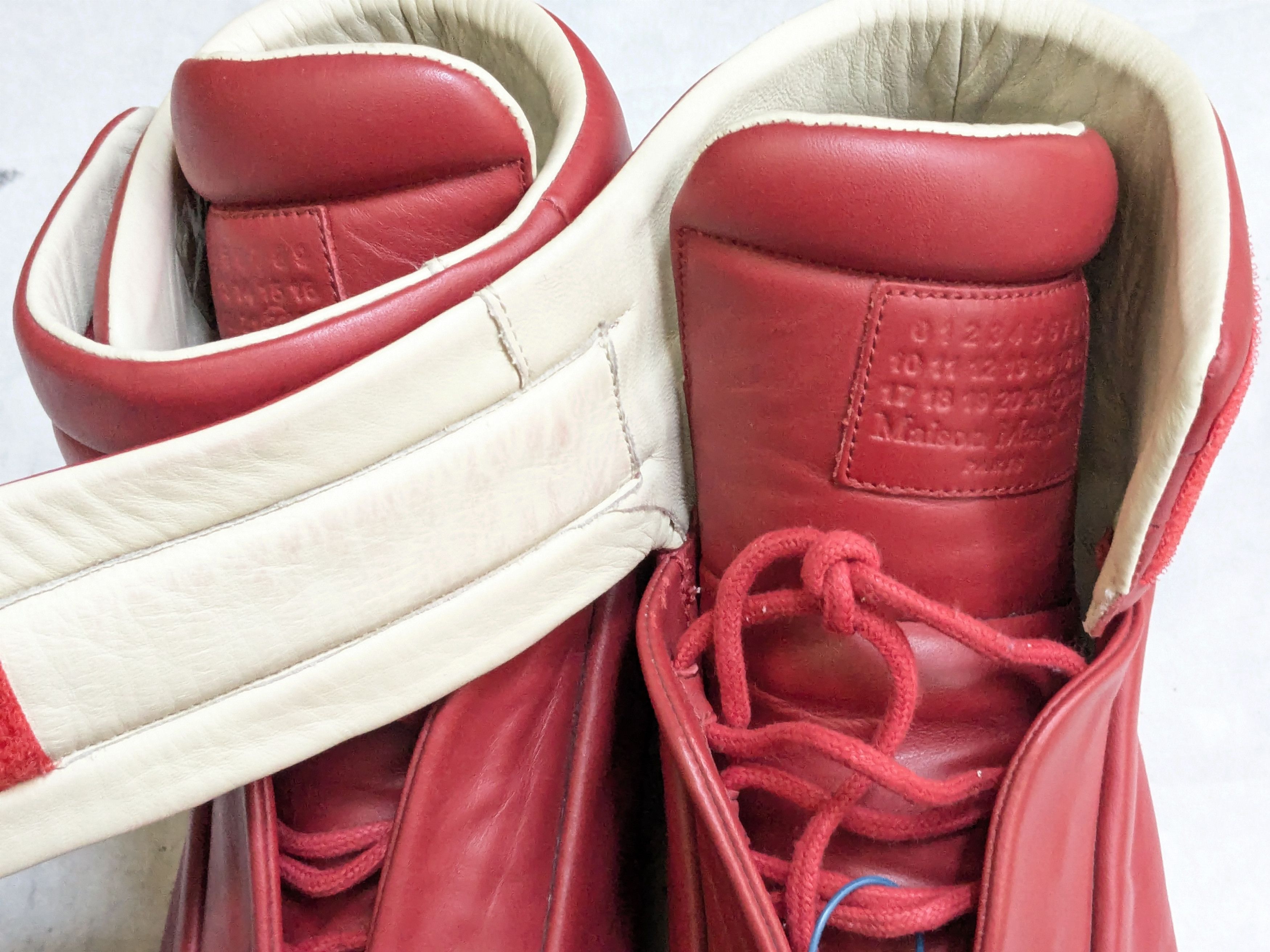 Maison Margiela Maison Margiela Future Sneakers Red 12 45 High Tops Leather Size US 12 / EU 45 - 8 Thumbnail
