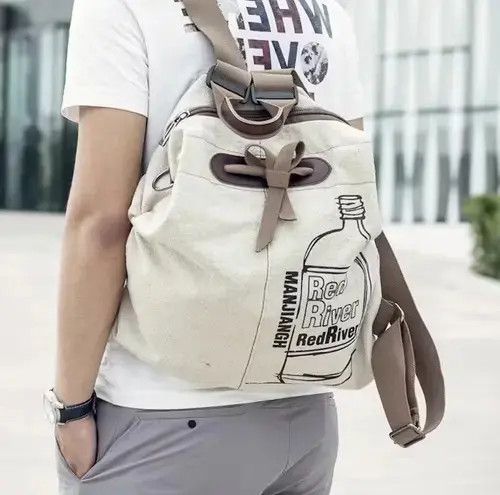 Japanese Brand × Vintage Vintage Canvas Backpack Size ONE SIZE - 1 Thumbnail