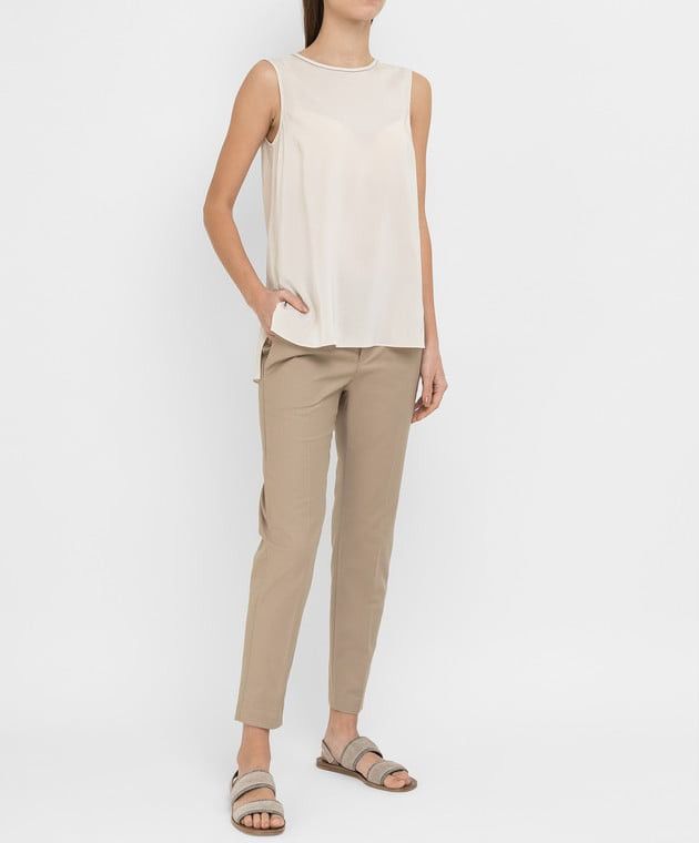 Brunello Cucinelli 🇮🇹 Brunello Cucinelli Classic Slim-Fit Women’s Pants Rare Size 28" / US 6 / IT 42 - 3 Thumbnail