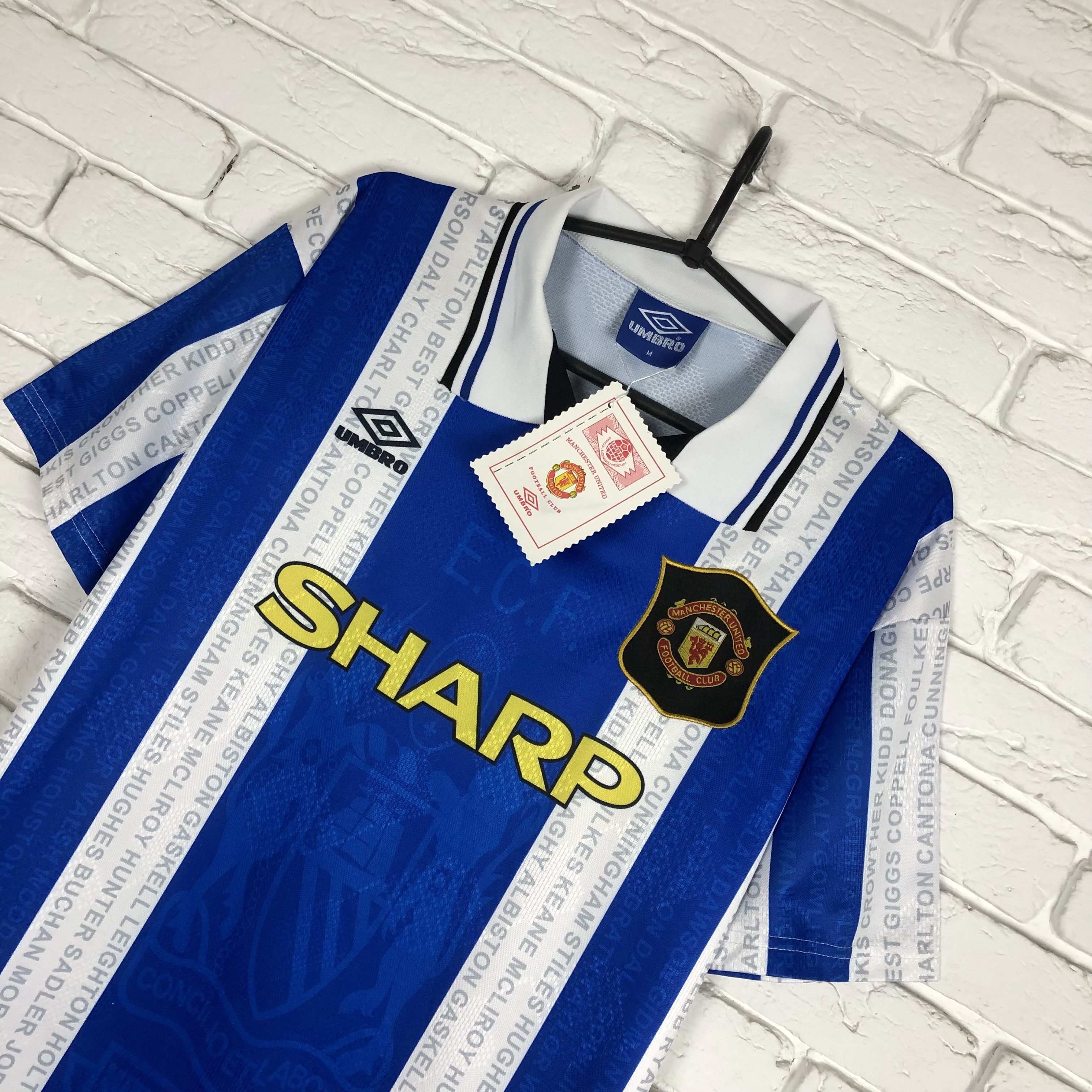 Umbro Retro copy Manchester United 1994 1996 third soccer jersey Size US M / EU 48-50 / 2 - 2 Thumbnail
