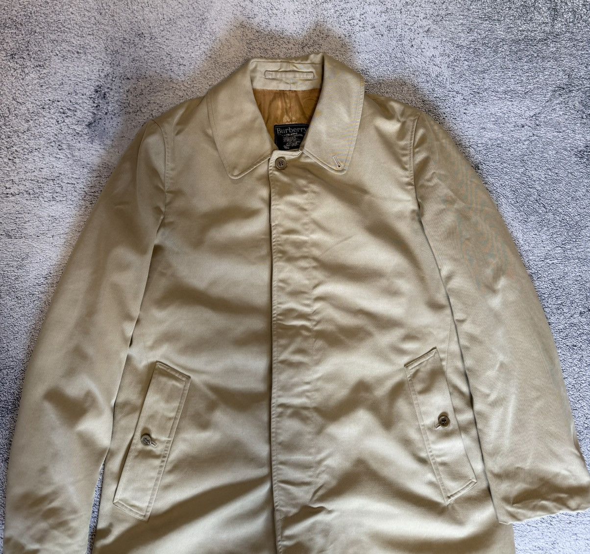 Burberry Burberrys Men Vintage Beige Trench Coat Nova Check Size US S / EU 44-46 / 1 - 6 Thumbnail