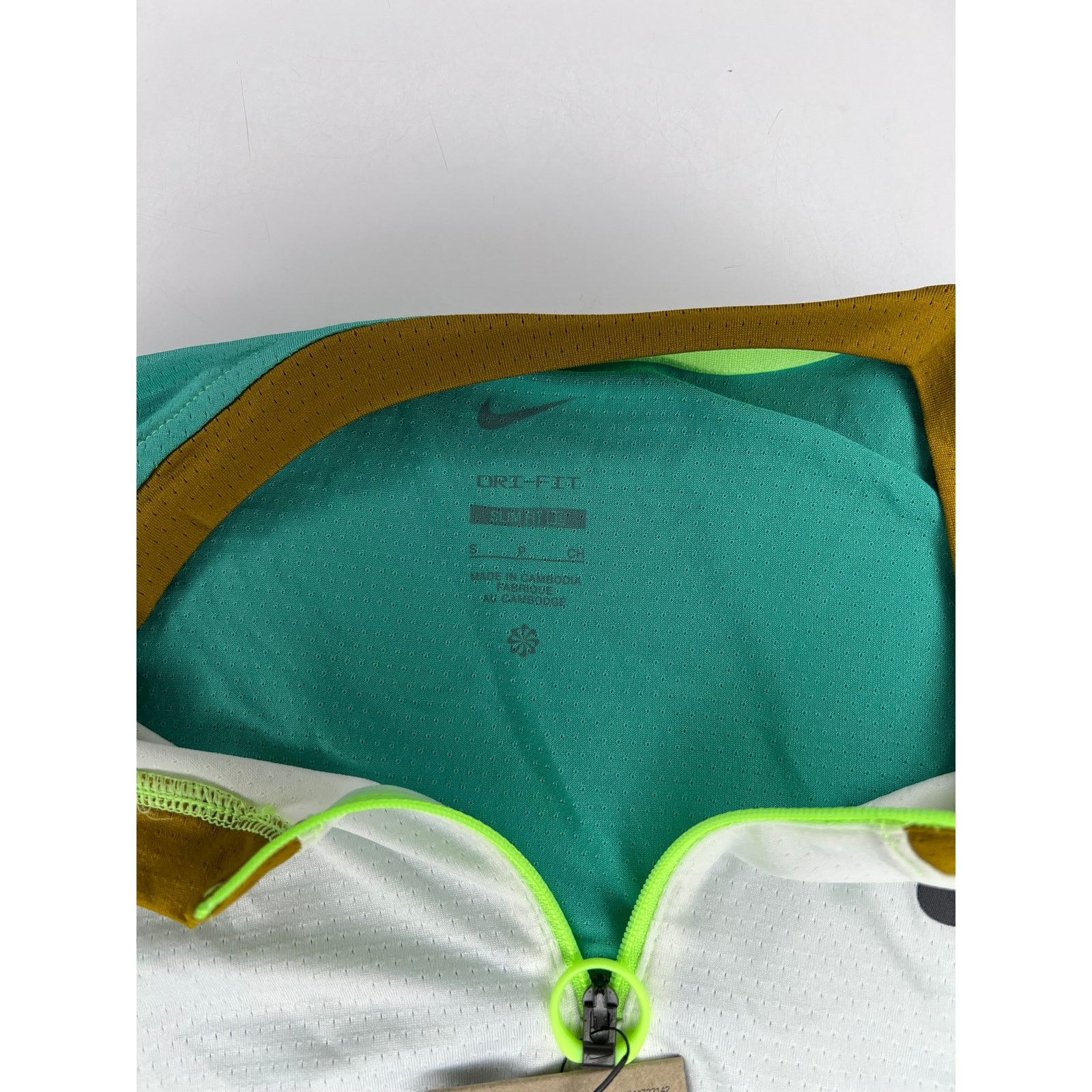 Nike Nike Court Advantage Slim Dri-FIT Tennis Shirt White Teal Size US S / EU 44-46 / 1 - 6 Thumbnail