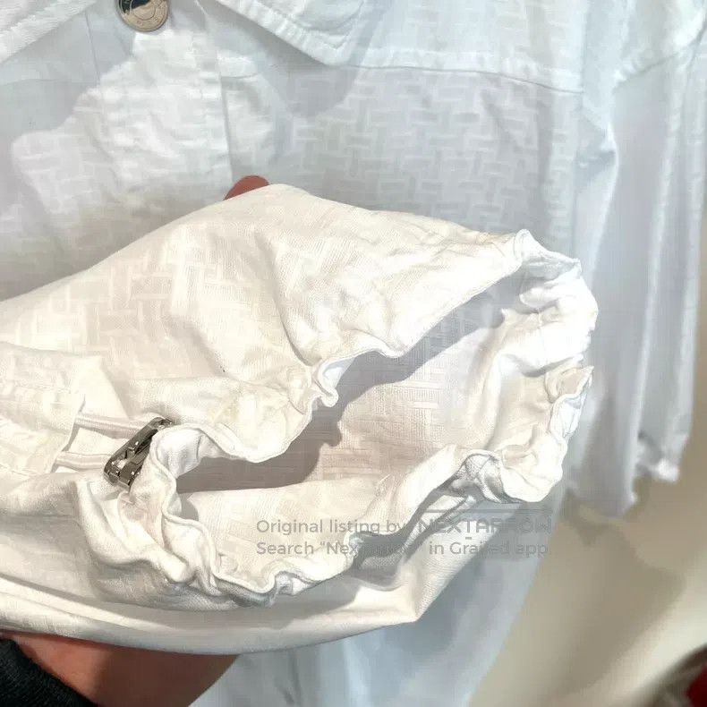 Hermes Hermes White Cotton Long Open Shirt Dress with Adjustable Size XXS / US 00 / IT 34 - 5 Thumbnail