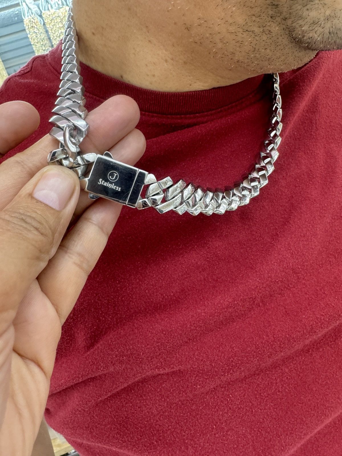 The Unbranded Brand Men Necklace Stainless Steel Size ONE SIZE - 2 Thumbnail