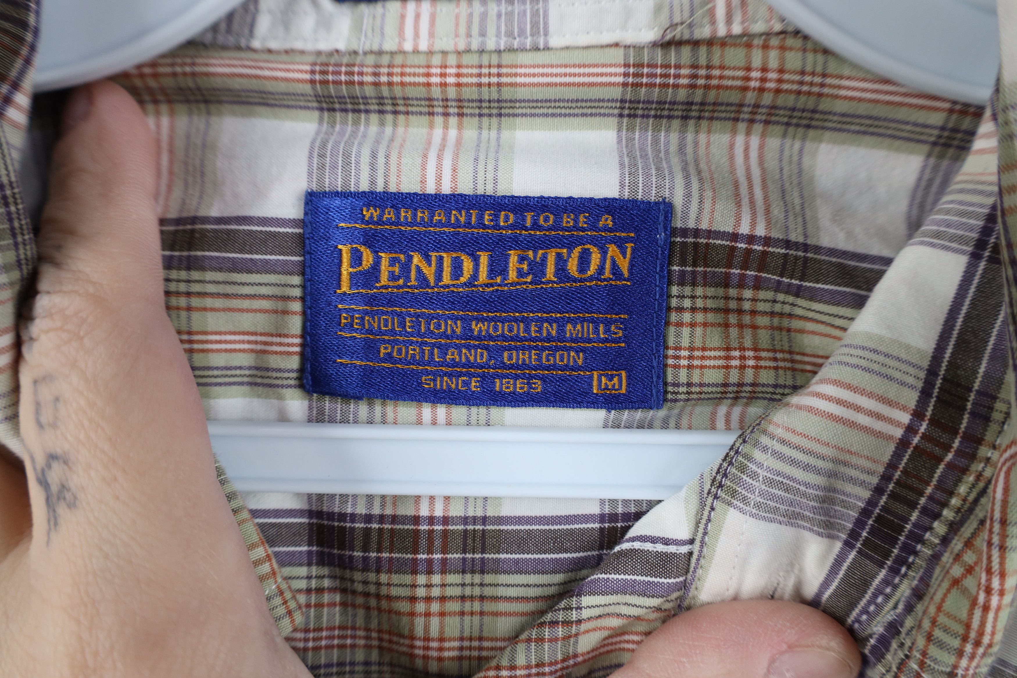 Pendleton Vintage Pendleton Collared Button Down Shirt Plaid Cotton Size US M / EU 48-50 / 2 - 10 Thumbnail
