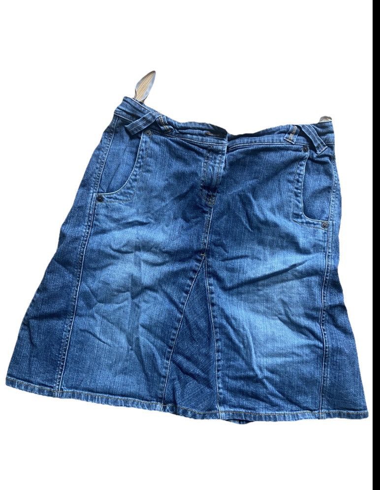 Mexx Sick Y2k Mexx jeans distressed midi 90s skirt size 16UK Size 34" / US 12 / IT 48 - 1 Thumbnail