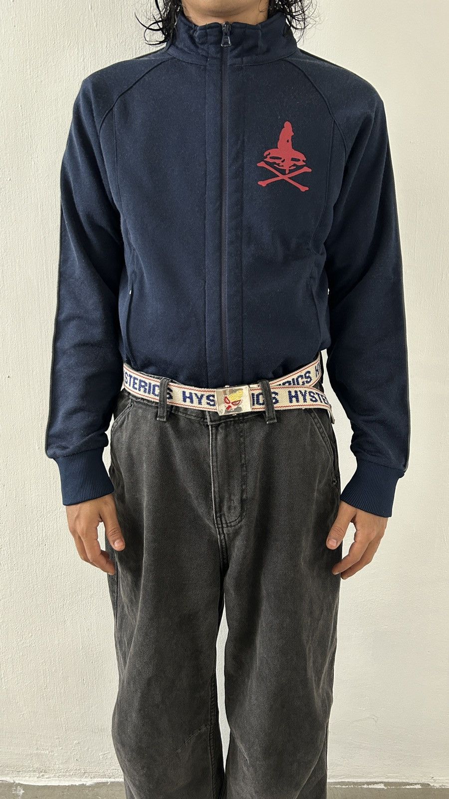 Hysteric Glamour × Japanese Brand Hysteric Glamour - Navy Skull Tracktop Size US S / EU 44-46 / 1 - 2 Thumbnail