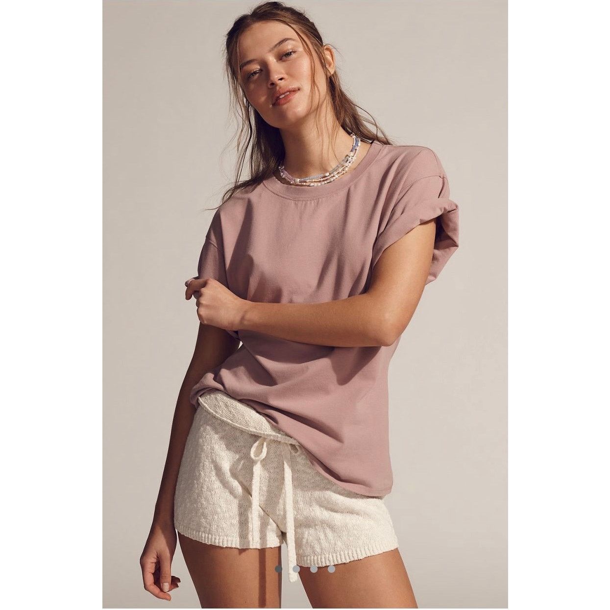 Anthropologie NWT Anthropologie Short-Sleeve Fitted Waist Top Size L / US 10 / IT 46 - 1 Thumbnail