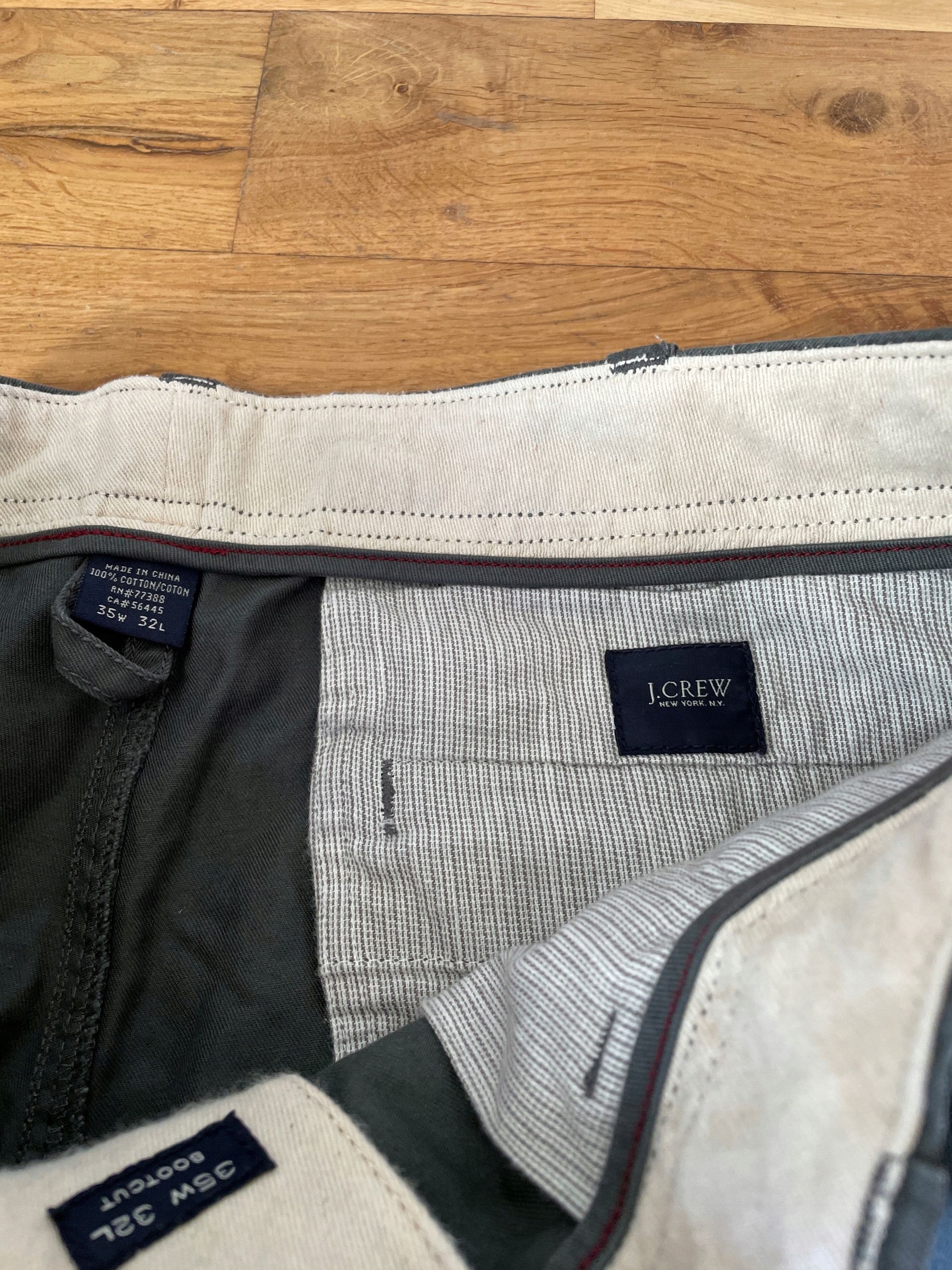 J.Crew J.CREW MEN'S FASHIONABLE CHINOS PANTS, 36 L 32 Size US 36 / EU 52 - 2 Thumbnail