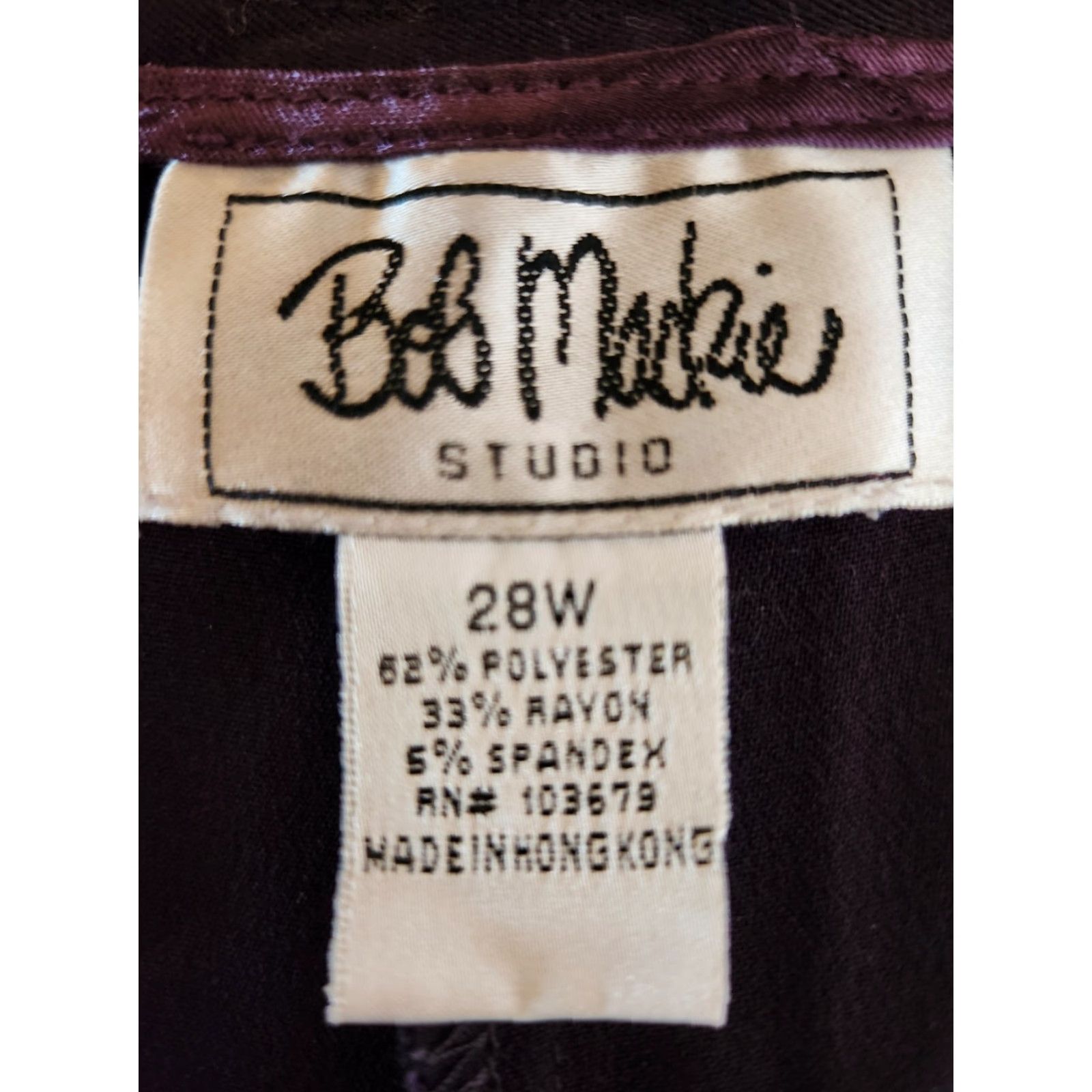 Bob Mackie Bob Mackie Studio Purple Elastic Waist Dress Pants Womens 28W Plus Purple Dress Pants Elastic Waist Size 28" / US 6 / IT 42 - 5 Thumbnail