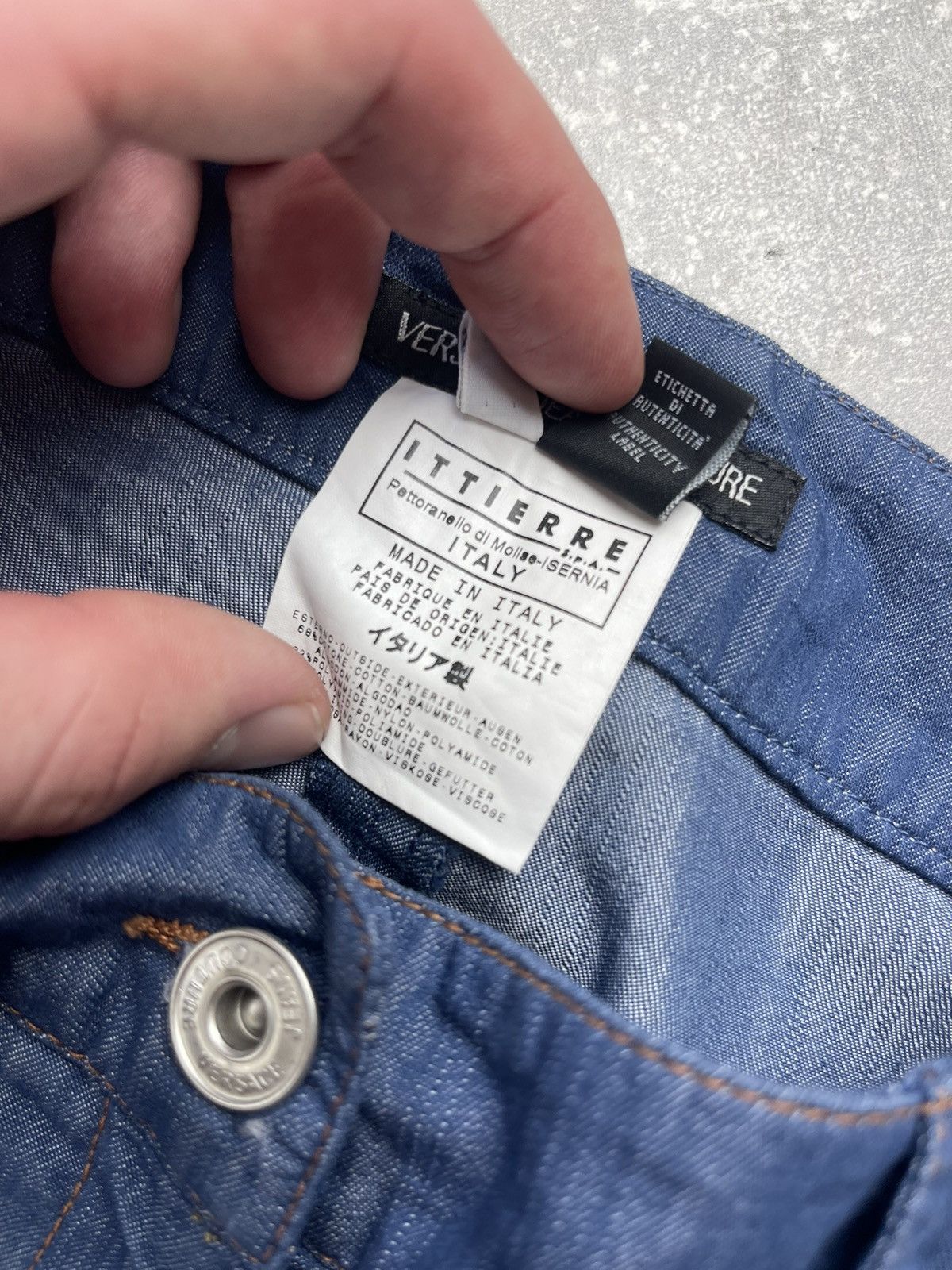 Versace × Vintage Versace Jeans Couture Vintage Flared Y2K 00s Pants Size 27" / US 4 / IT 40 - 13 Thumbnail
