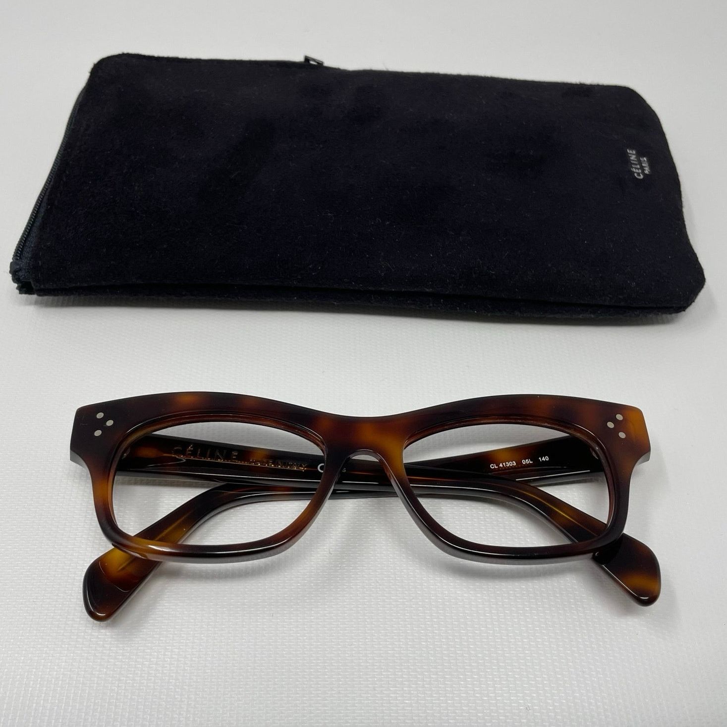 Celine CELINE CL41303 Glasses Frames Only Tortoise Size ONE SIZE - 4 Thumbnail
