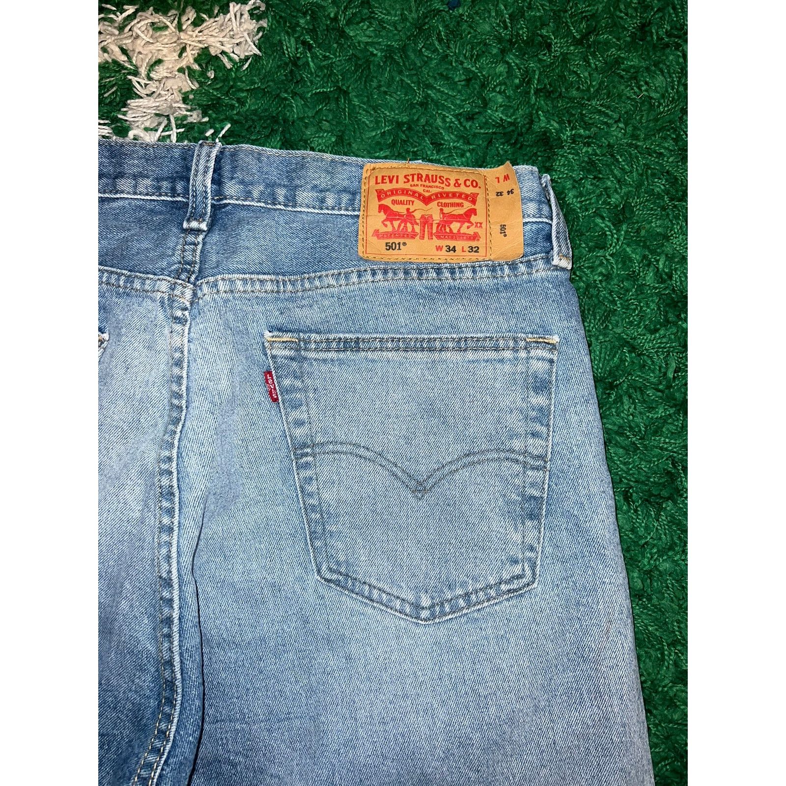Levi's Y2K Levi's Strauss Riveted Button Jeans Denim Jean 34x32 Size US 34 / EU 50 - 9 Thumbnail