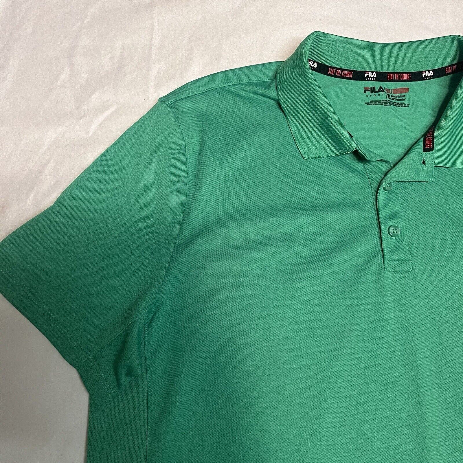 Fila Fila Sport Golf Athletic Fit Green Polo Shirt Size XL Size US XL / EU 56 / 4 - 2 Thumbnail