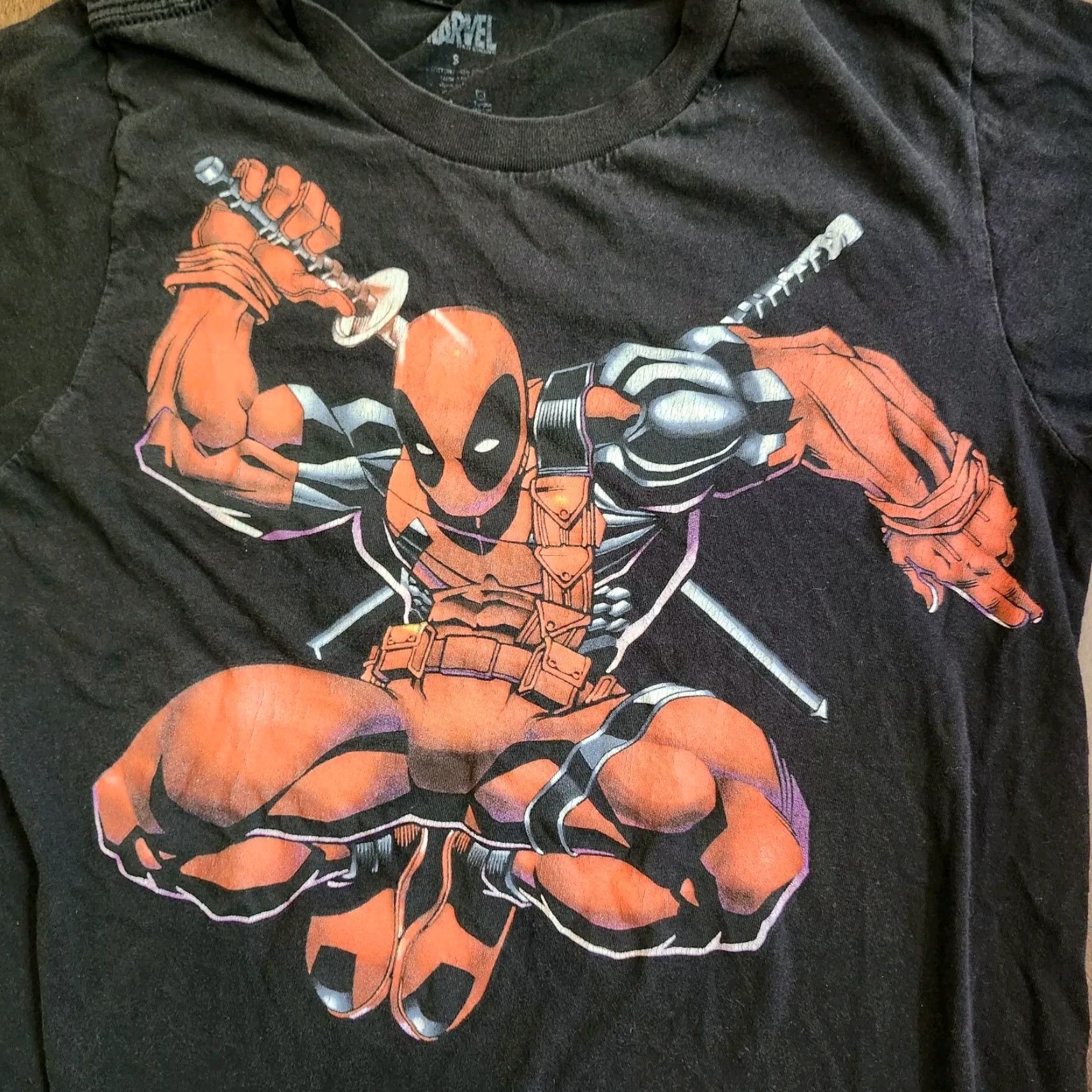Mad Engine VINTAGE Mad Engine Marvel Deadpool Shirt Mens Small Black Cotton Graphic X-Men Tee Short Sleeve Crew Neck Size US S / EU 44-46 / 1 - 4 Thumbnail