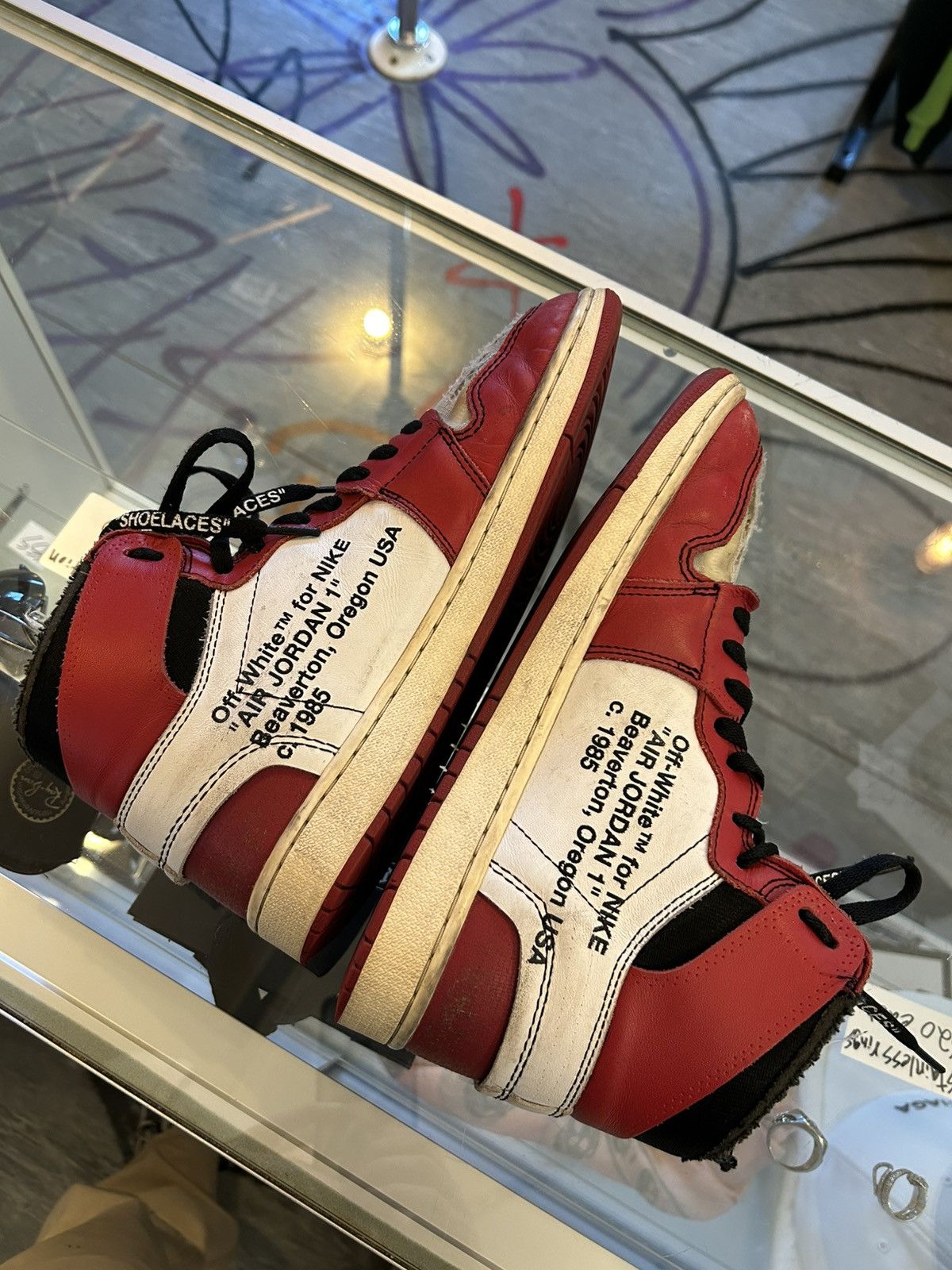 Nike × Off-White Off white Chicago jordan 1 Size US 9.5 / EU 42-43 - 2 Thumbnail