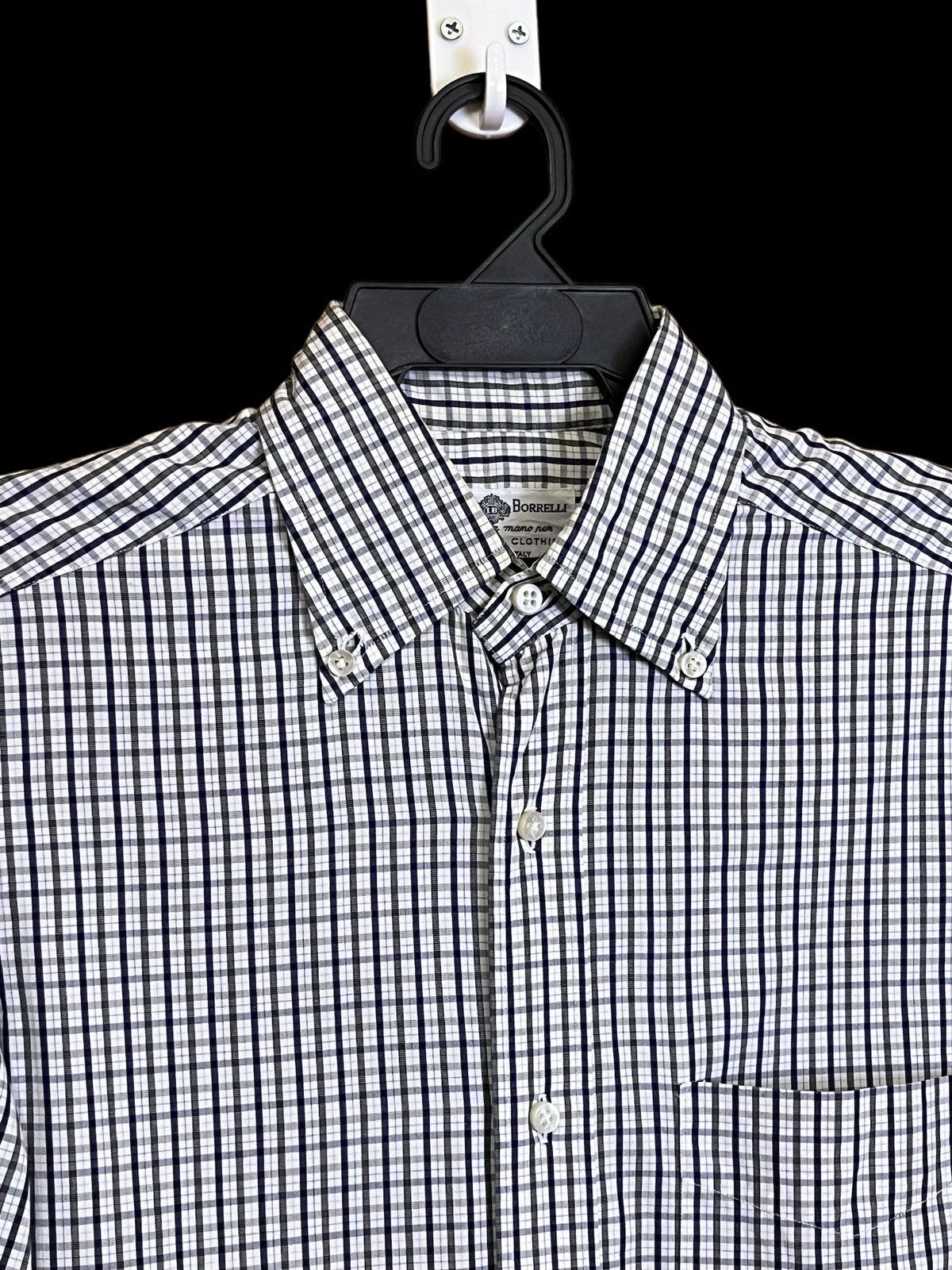 Luigi Borrelli NICE💥💥LUIGI BORRELLI CHECKERED BUTTON UPS SHIRT Size US M / EU 48-50 / 2 - 3 Thumbnail