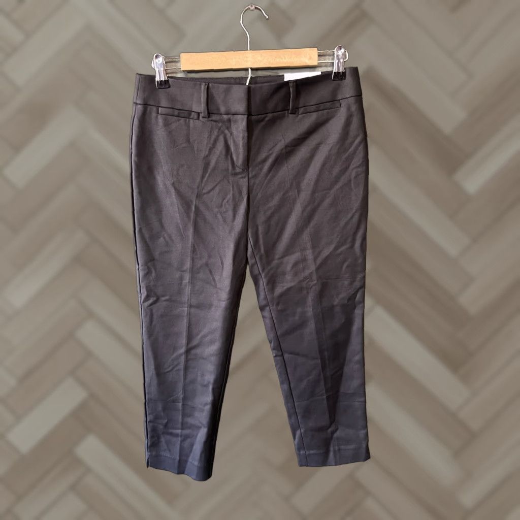 Loft LOFT Slim Pants Black Crop Dress Pants Size 4 Petites The Riviera Marisa Fit Womens Size 27" / US 4 / IT 40 - 1 Thumbnail