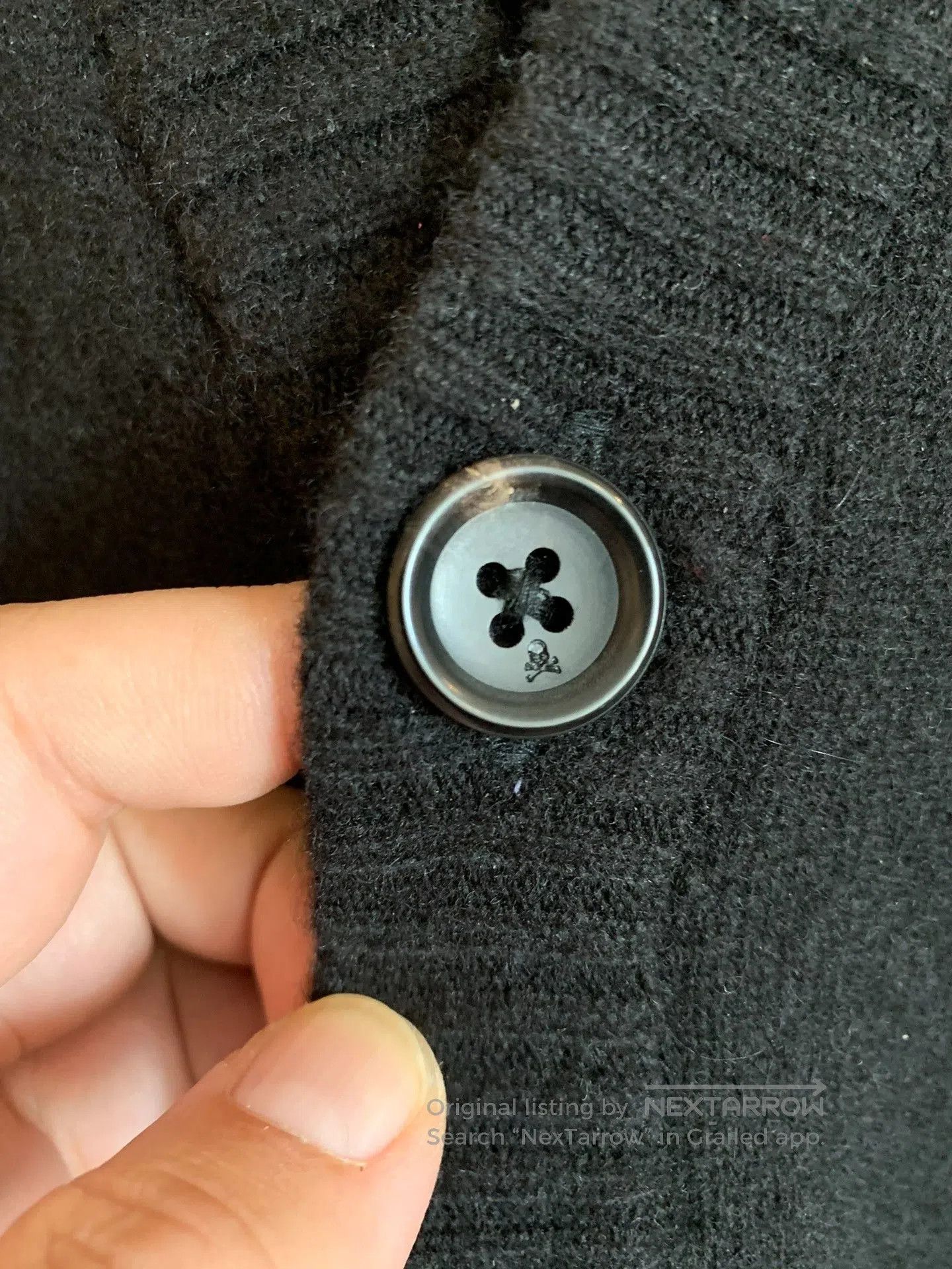 Mastermind Japan mastermind WORLD Black Cashmere Cardigan. Size US M / EU 48-50 / 2 - 4 Thumbnail