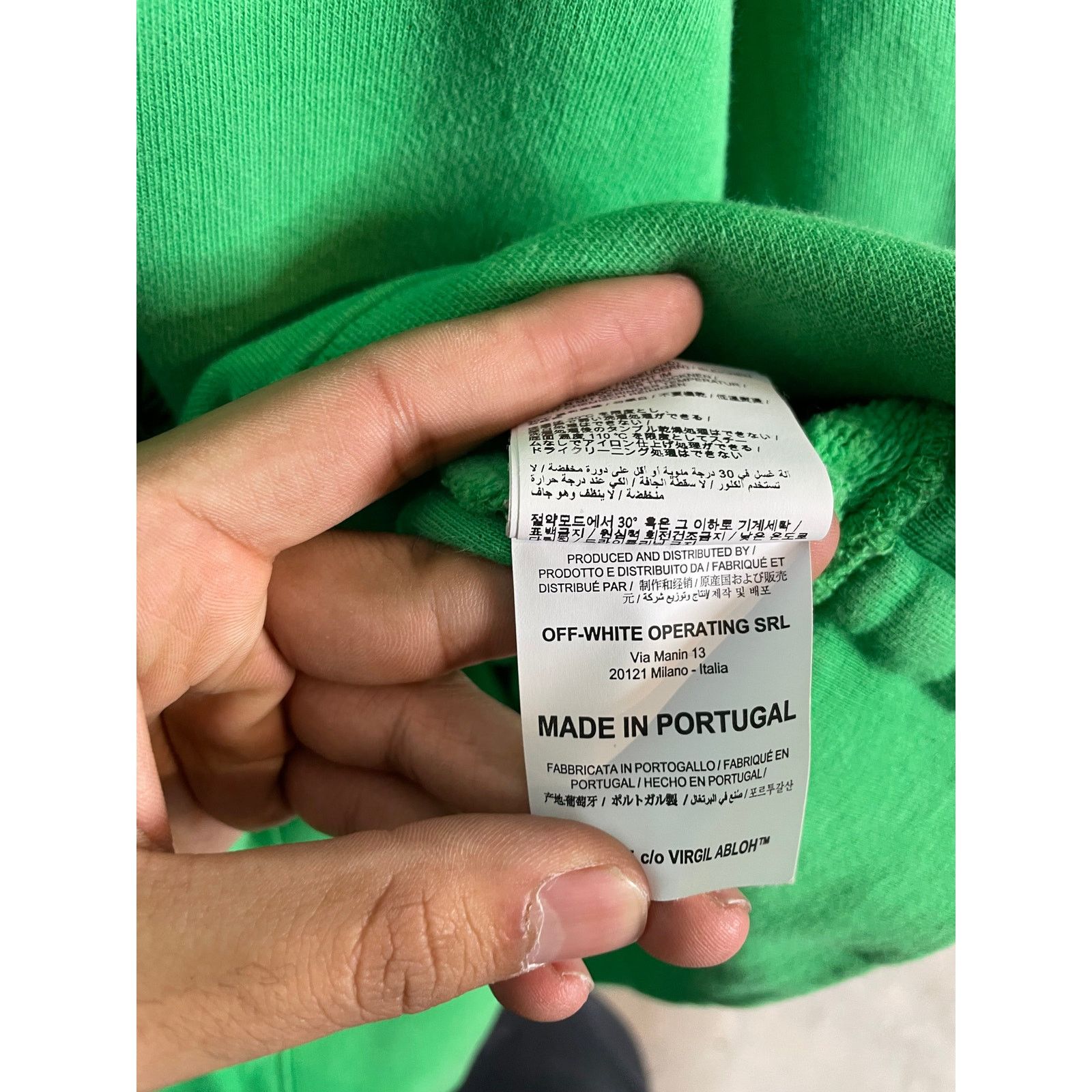 Off-White Off White Public TV Crewneck Green Used XS Size US XS / EU 42 / 0 - 6 Thumbnail