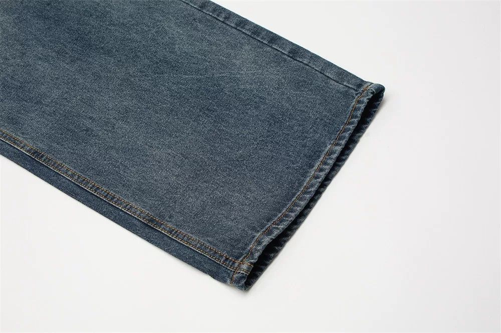 Japanese Brand Men's Loose-Fit Belted Washed & Distressed Jeans Size US 32 / EU 48 - 5 Thumbnail