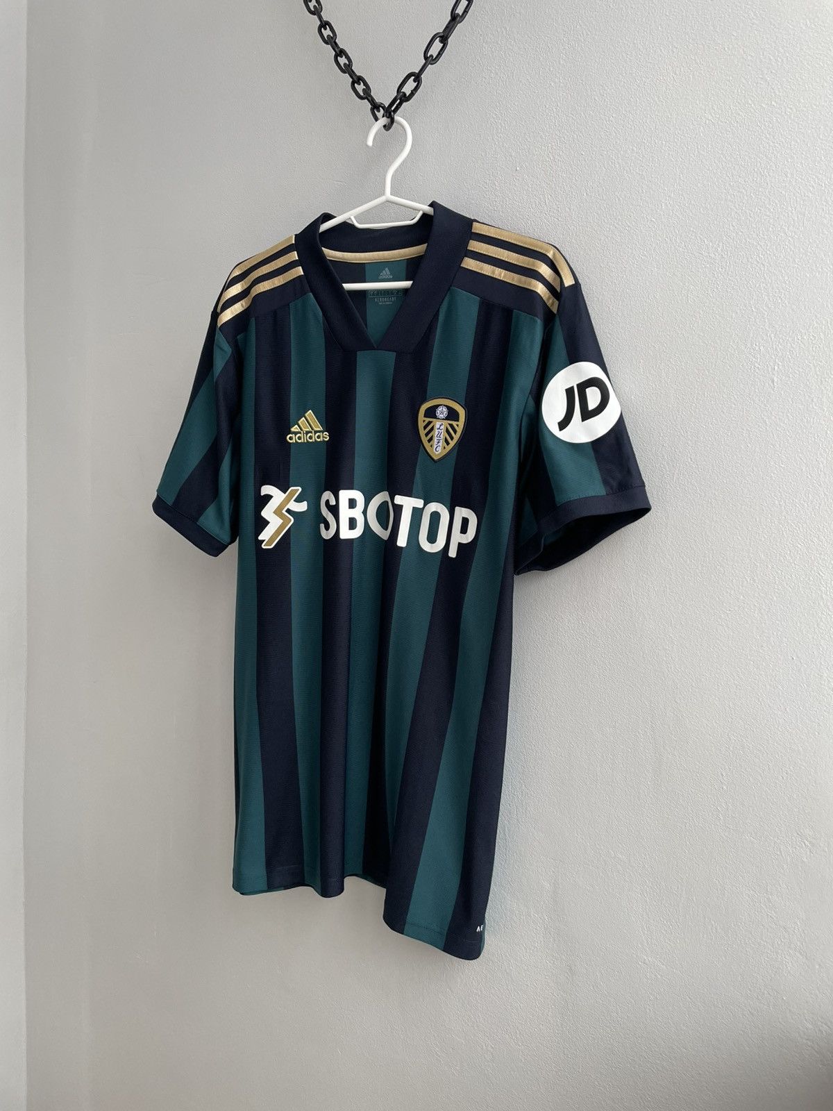 Adidas Leeds United 2020 2021 Away Football Shirt Soccer Jersey Size US L / EU 52-54 / 3 - 2 Thumbnail