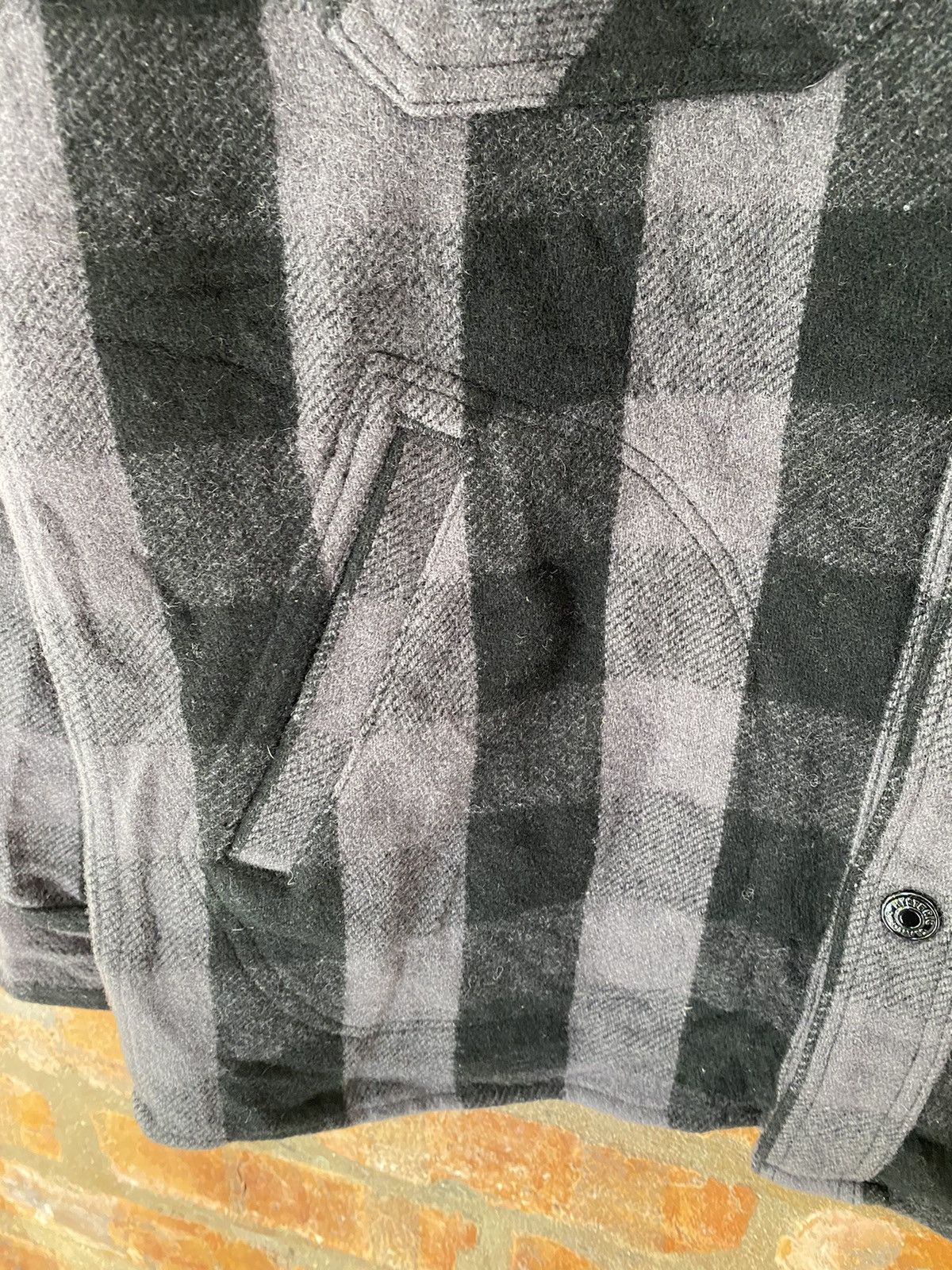 Hysteric Glamour 1990s Wool Checked Chain Stitch logo Size US M / EU 48-50 / 2 - 6 Thumbnail