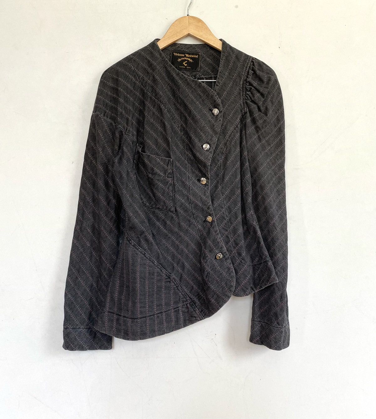 Vivienne Westwood 🔥Vintage 90s Vivienne Westwood Anglomania Drunken Jacket Size M / US 6-8 / IT 42-44 - 2 Thumbnail