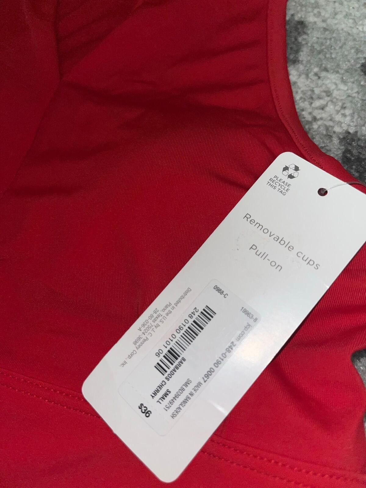 Other Peyton Parker Womens Small Red High Neck Swim Top NWT Size ONE SIZE - 4 Thumbnail
