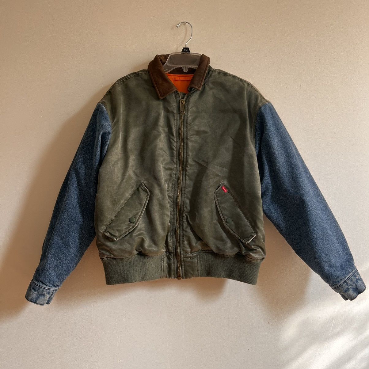 Supreme Supreme denim sleeve MA-1 Size US S / EU 44-46 / 1 - 3 Thumbnail