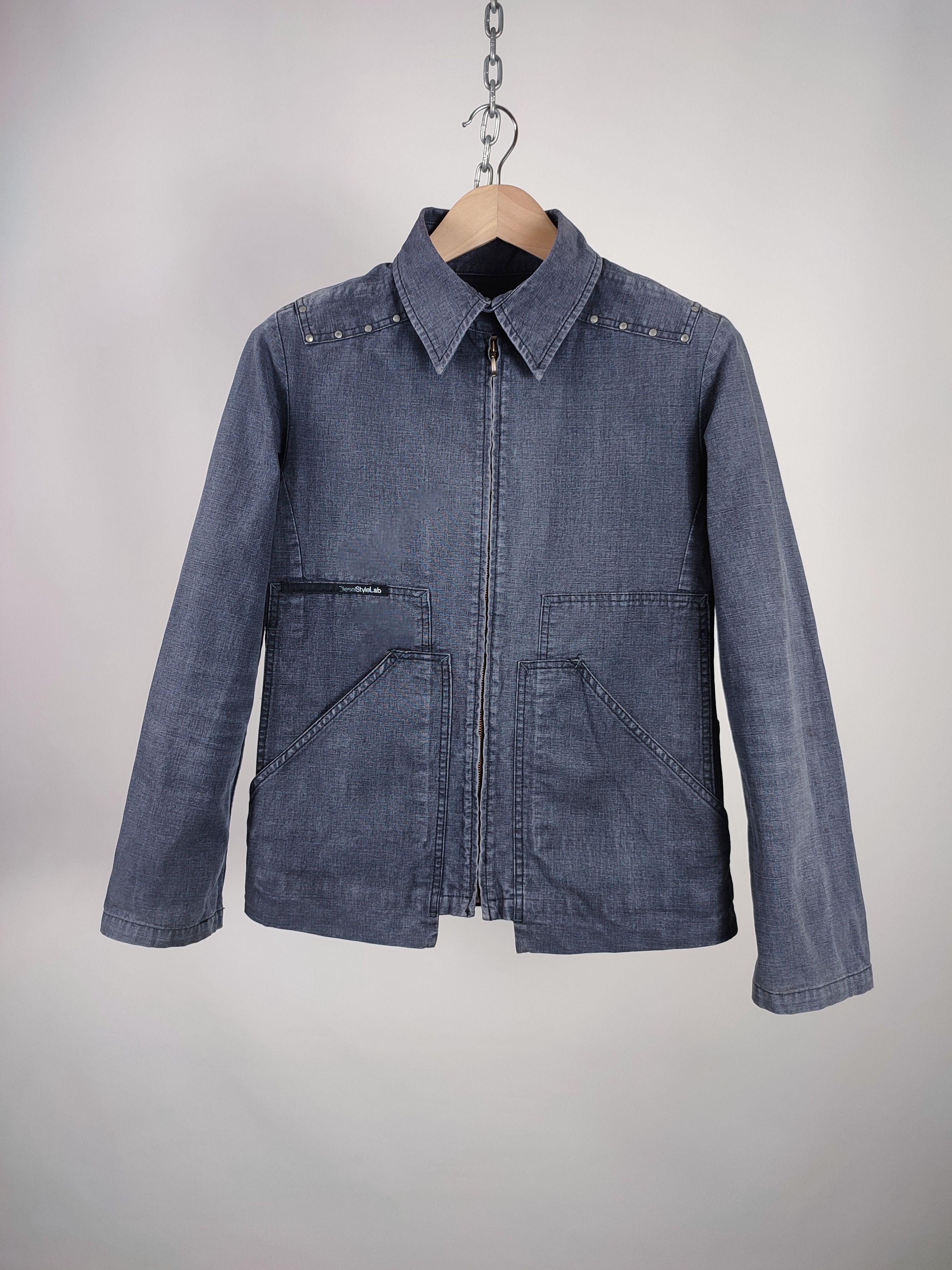 Diesel Vintage Diesel Multi Pocket Denim Jacket Size US S / EU 44-46 / 1 - 1 Thumbnail
