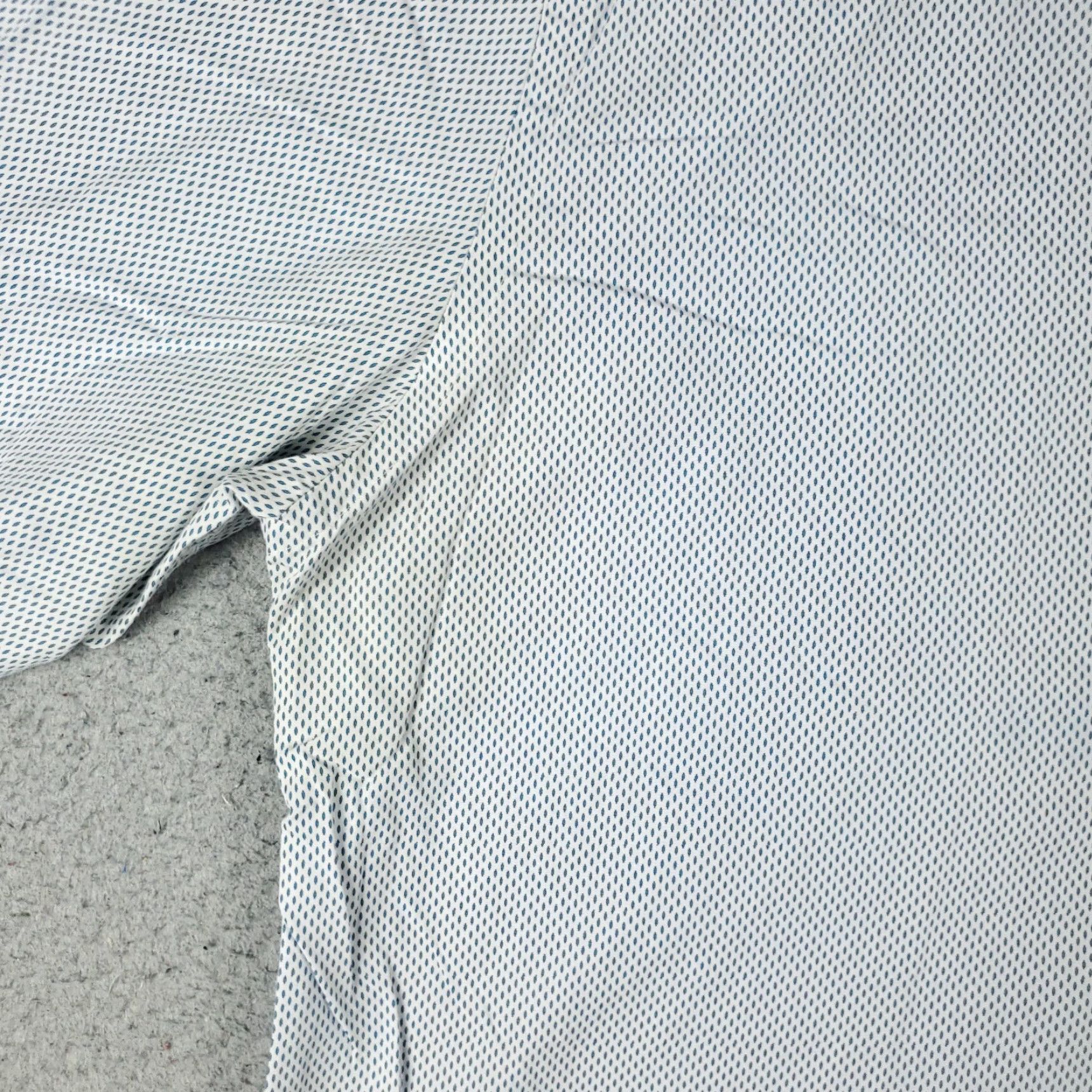 Tommy Hilfiger Tommy Hilfiger Dress Shirt Mens 16 Blue Geometric Long Sleeve Button Up Casual Formal Size 42R - 3 Thumbnail