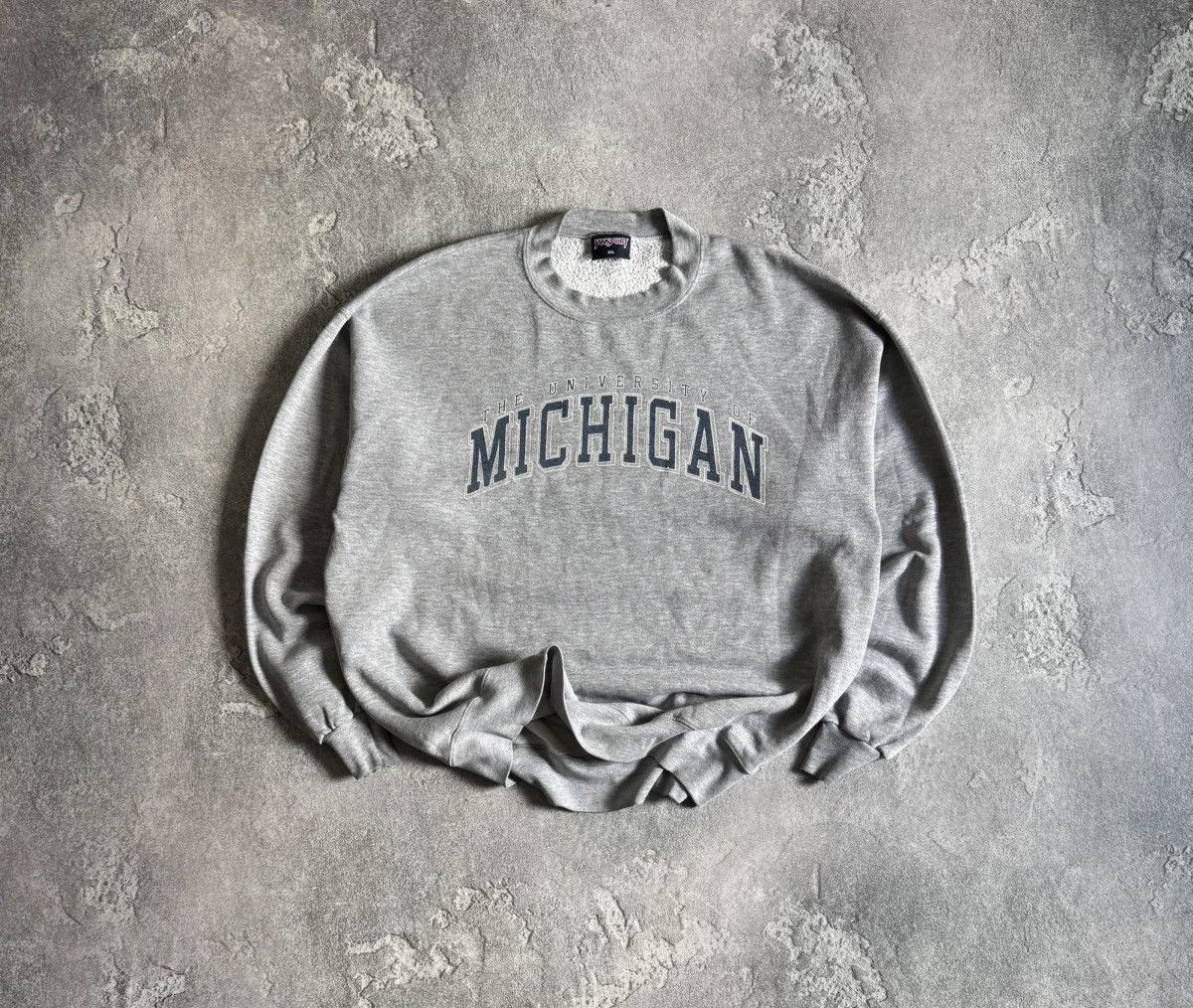 Jansport × Vintage JanSport XL Michigan university thrashed sweatshirt jumper Size US XL / EU 56 / 4 - 1 Thumbnail