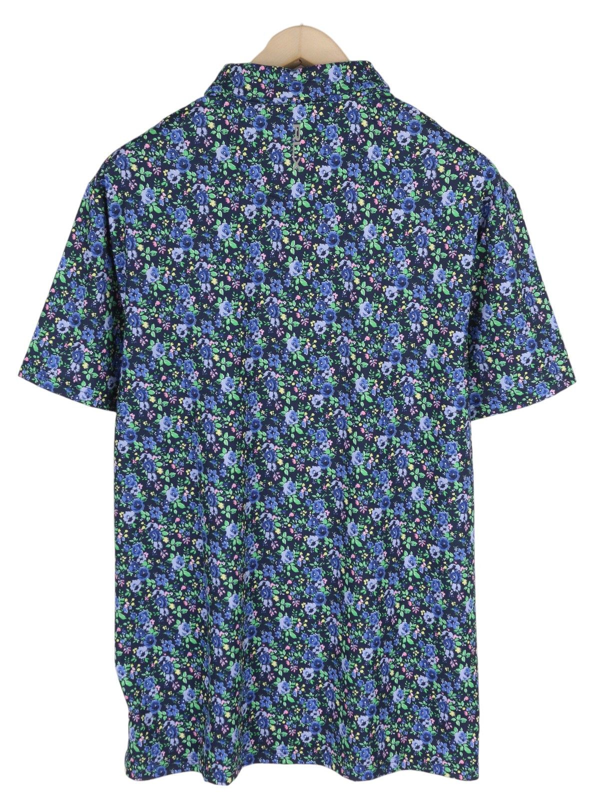 RLX Ralph Lauren GOLF L Navy Floral Wicking Tee 84578 Size US L / EU 52-54 / 3 - 2 Thumbnail