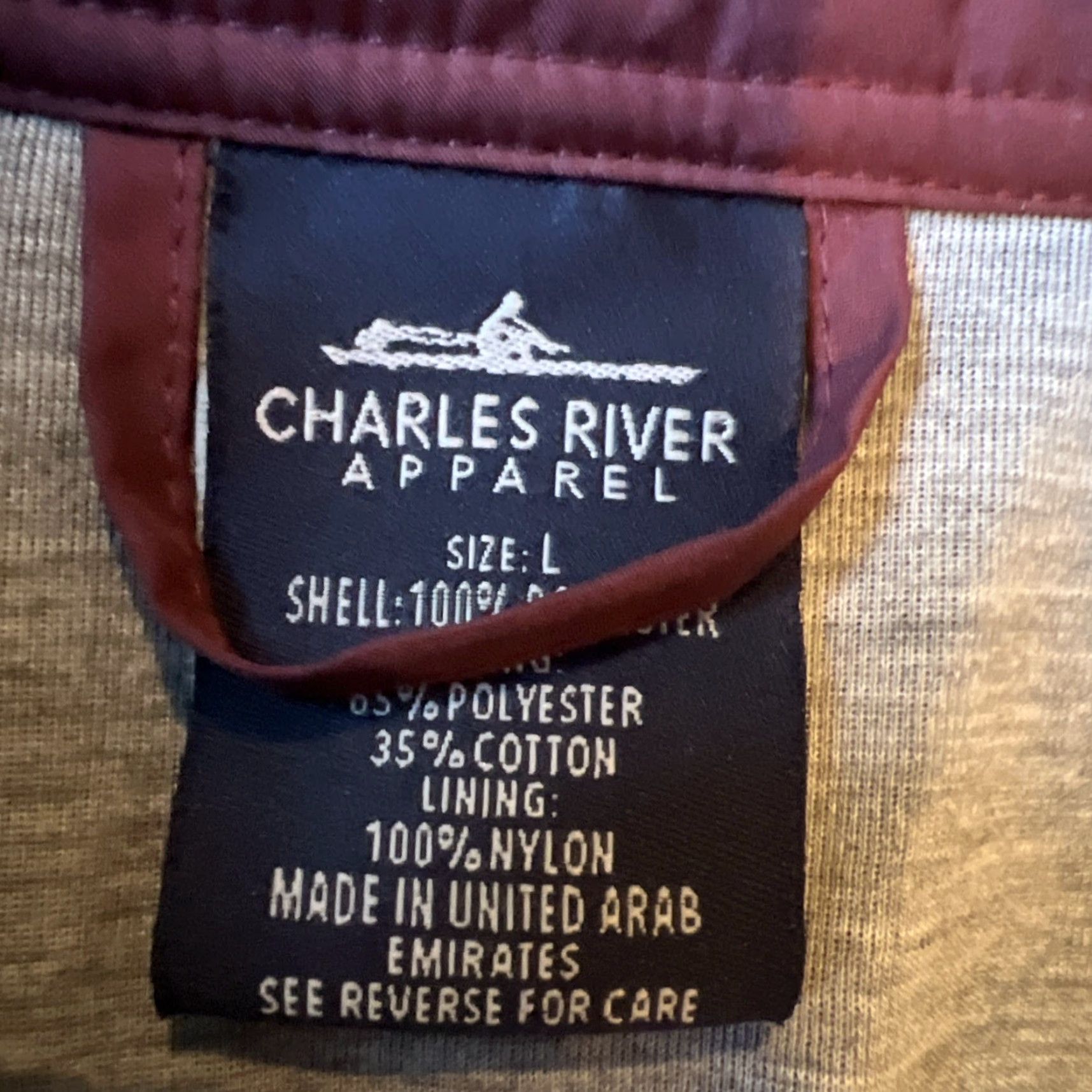 Vintage NWD Charles River Harvard University Crimson Zip Up Windbreaker Jacket Large Size US L / EU 52-54 / 3 - 5 Thumbnail