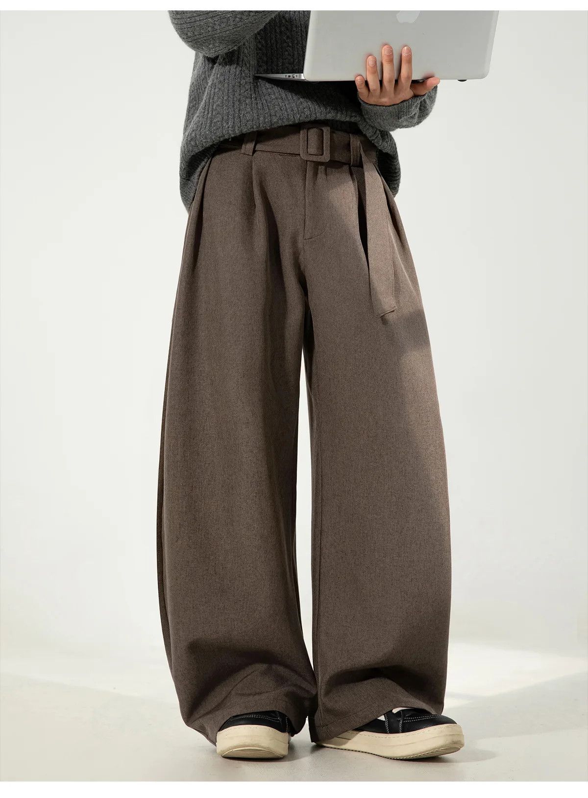 Japanese Brand Wide Leg Baggy Korean Style Pants Size US 34 / EU 50 - 2 Thumbnail