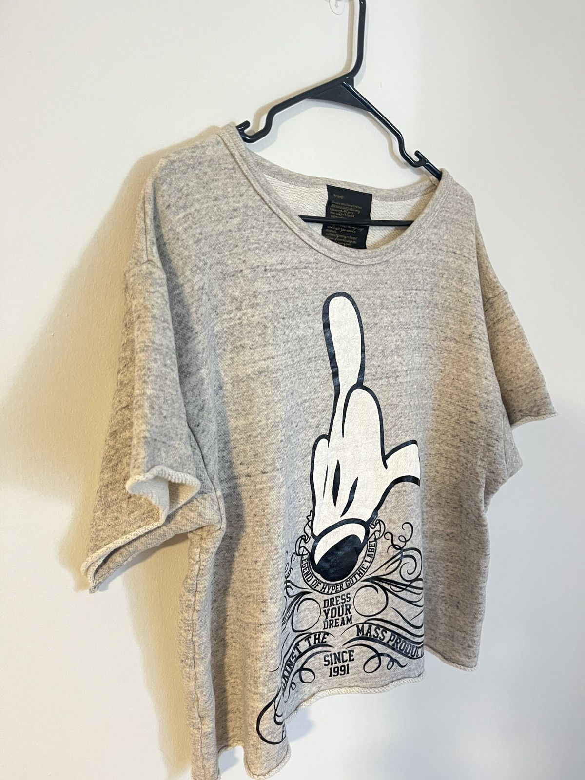 Beauty Beast Beauty:Beast 2001 fuck you middle finger cropped sweater Size US M / EU 48-50 / 2 - 3 Thumbnail