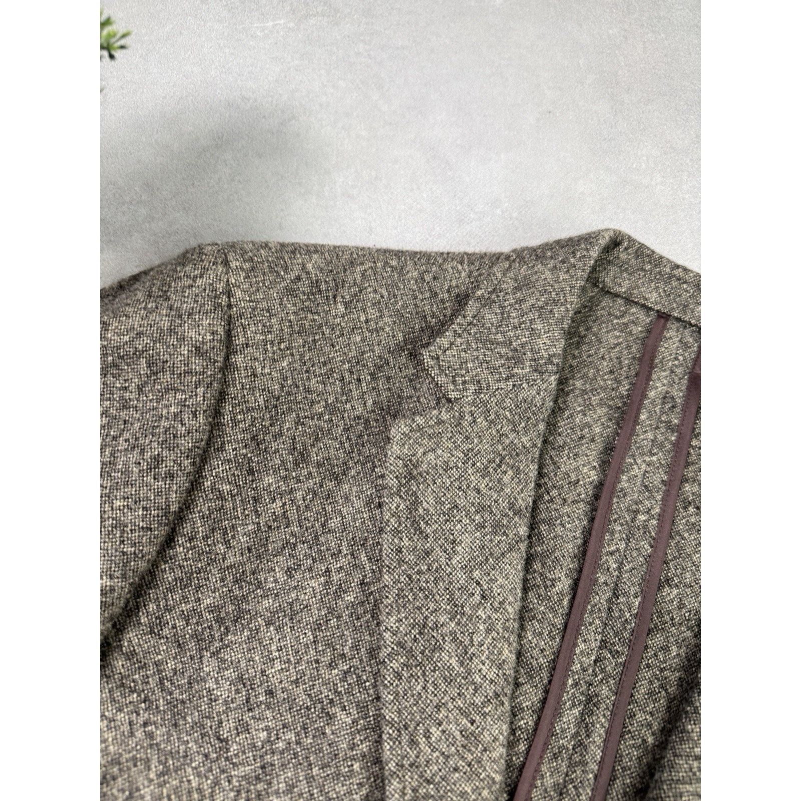 Donna Karan DNKY Donna Karan Men Wool Blazer Brown Size 40”/110cm Jacket Size 40R - 4 Thumbnail