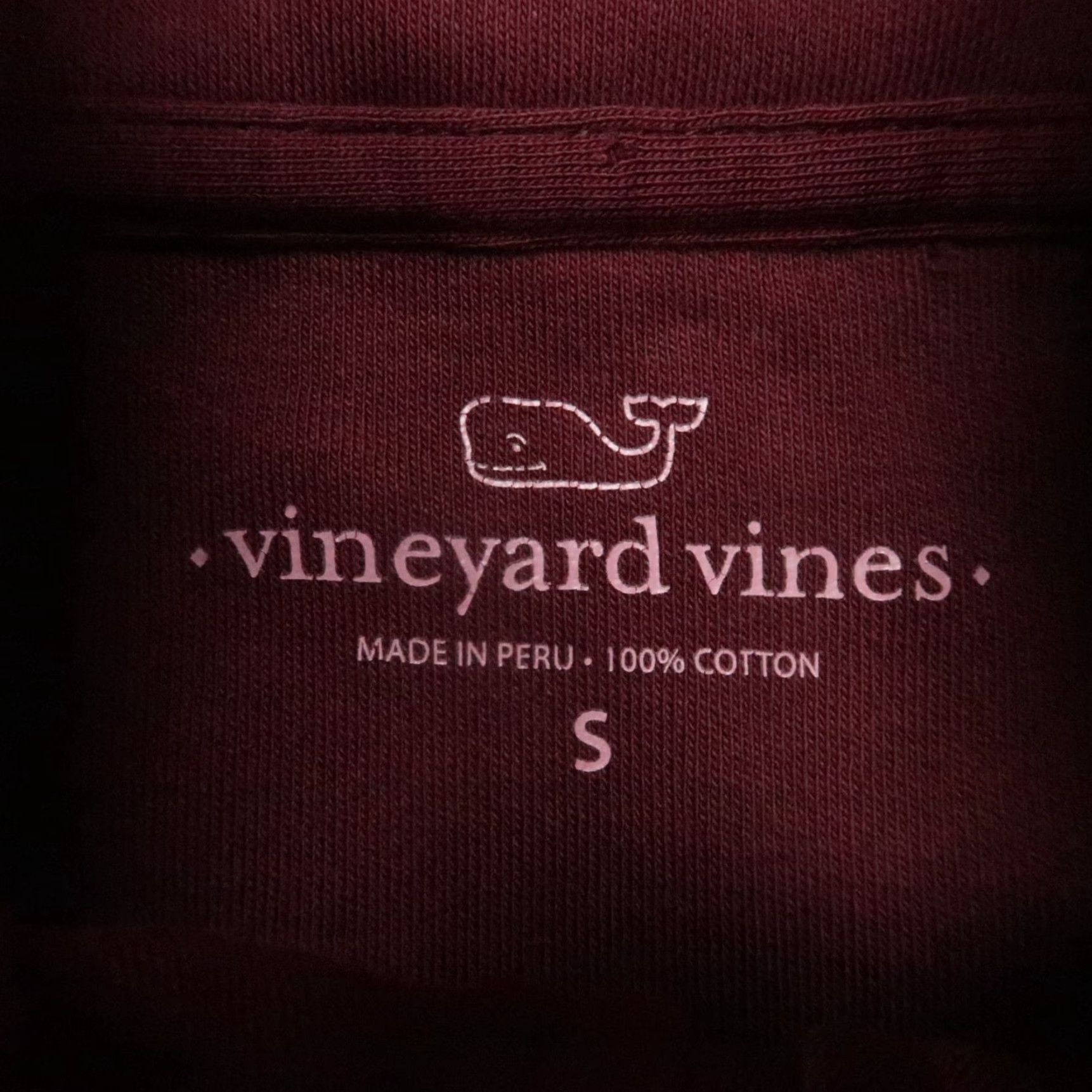 Vineyard Vines Vineyard Vines Pullover Mens Small Red Quarter Zip Long Sleeve Graphic Print Shirt Size US S / EU 44-46 / 1 - 5 Thumbnail