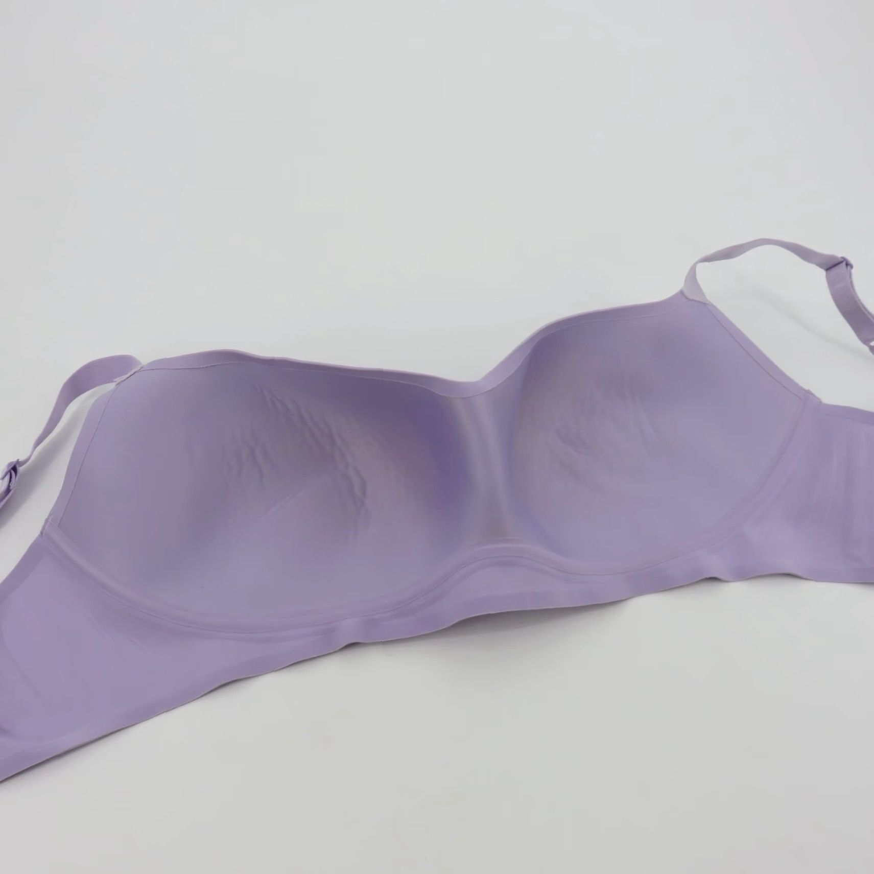 Vintage EBY Large DD LDD Balconette Bra Push Up Wireless Lilac Purple All Day Ultimate Size ONE SIZE - 7 Thumbnail