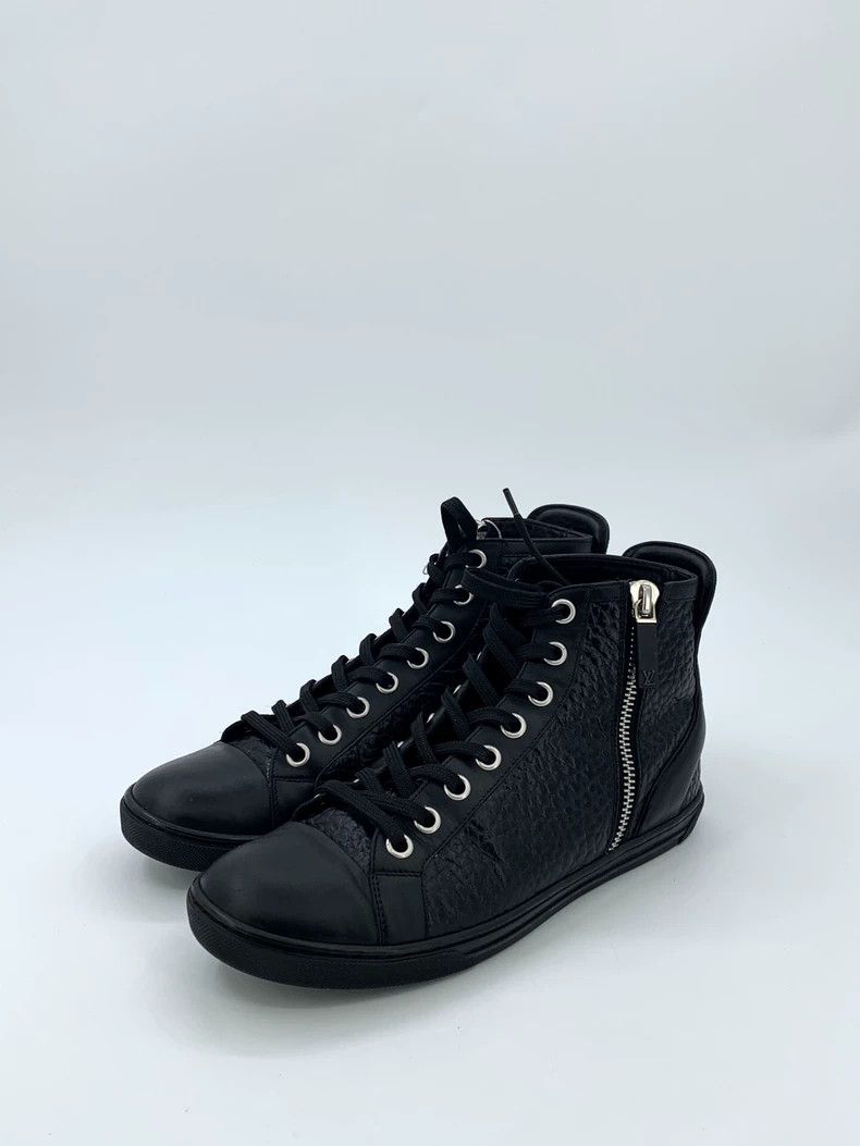 Louis Vuitton Louis Vuitton Black alligator leather lace-up zip-up high- Size US 6.5 / EU 39-40 - 1 Thumbnail