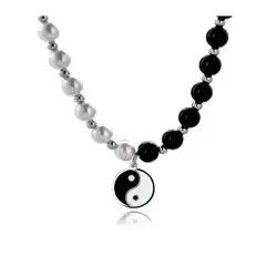 VIBE Black Rhinestone Pendant Pearl Necklace Size ONE SIZE - 3 Thumbnail