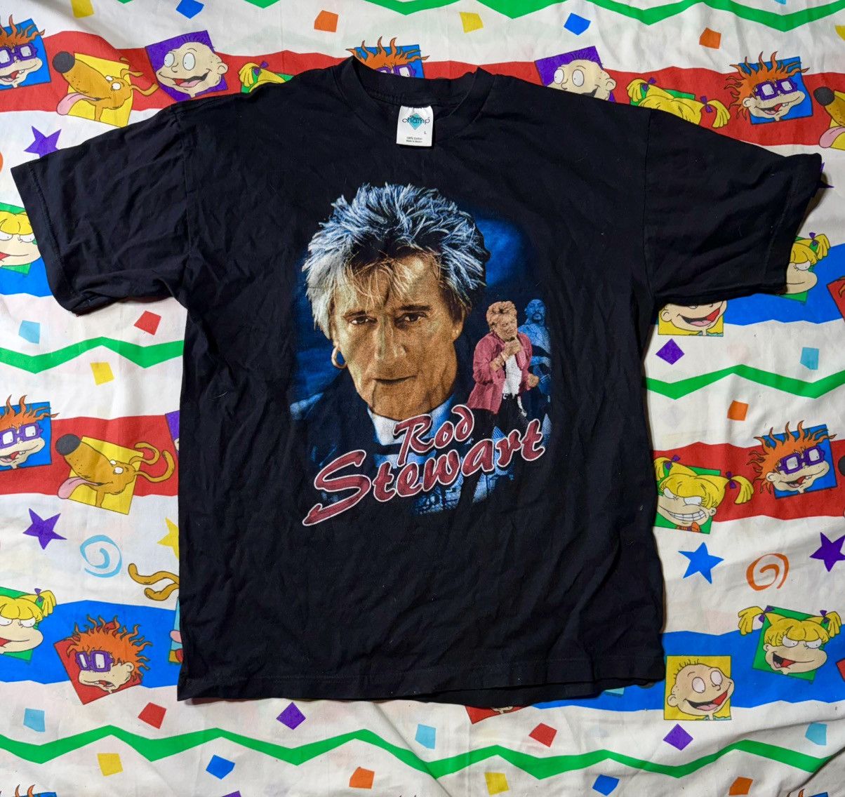 Other Vintage Rod Stewart Adult Tour Shirt Human Tour 2001 Size US L / EU 52-54 / 3 - 1 Thumbnail